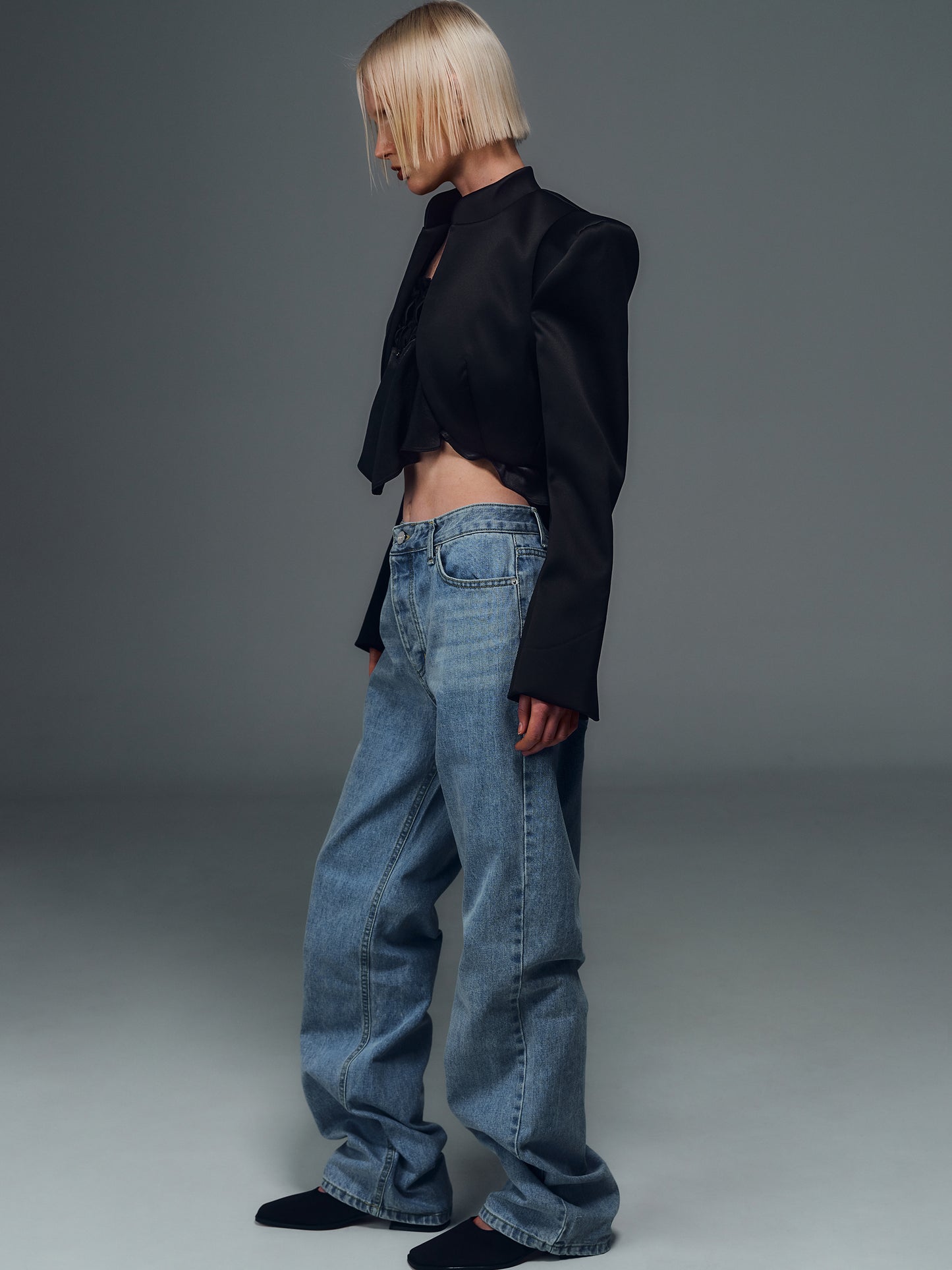 Full Length 70s Jeans, Blue