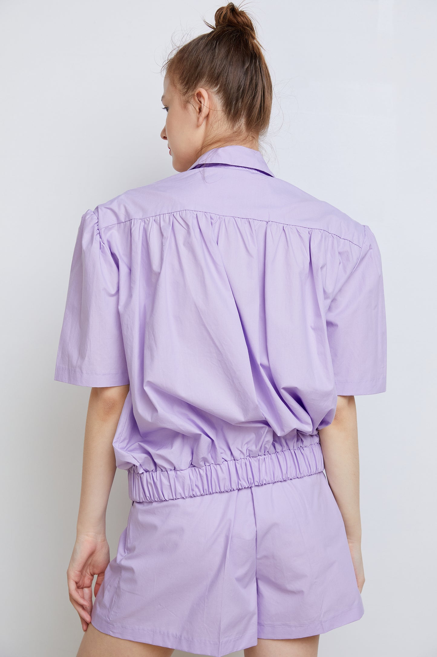 Padded Shoulder Bomber, Lavender