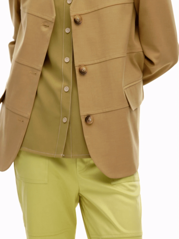 Vegan Suede Trousers, Lime