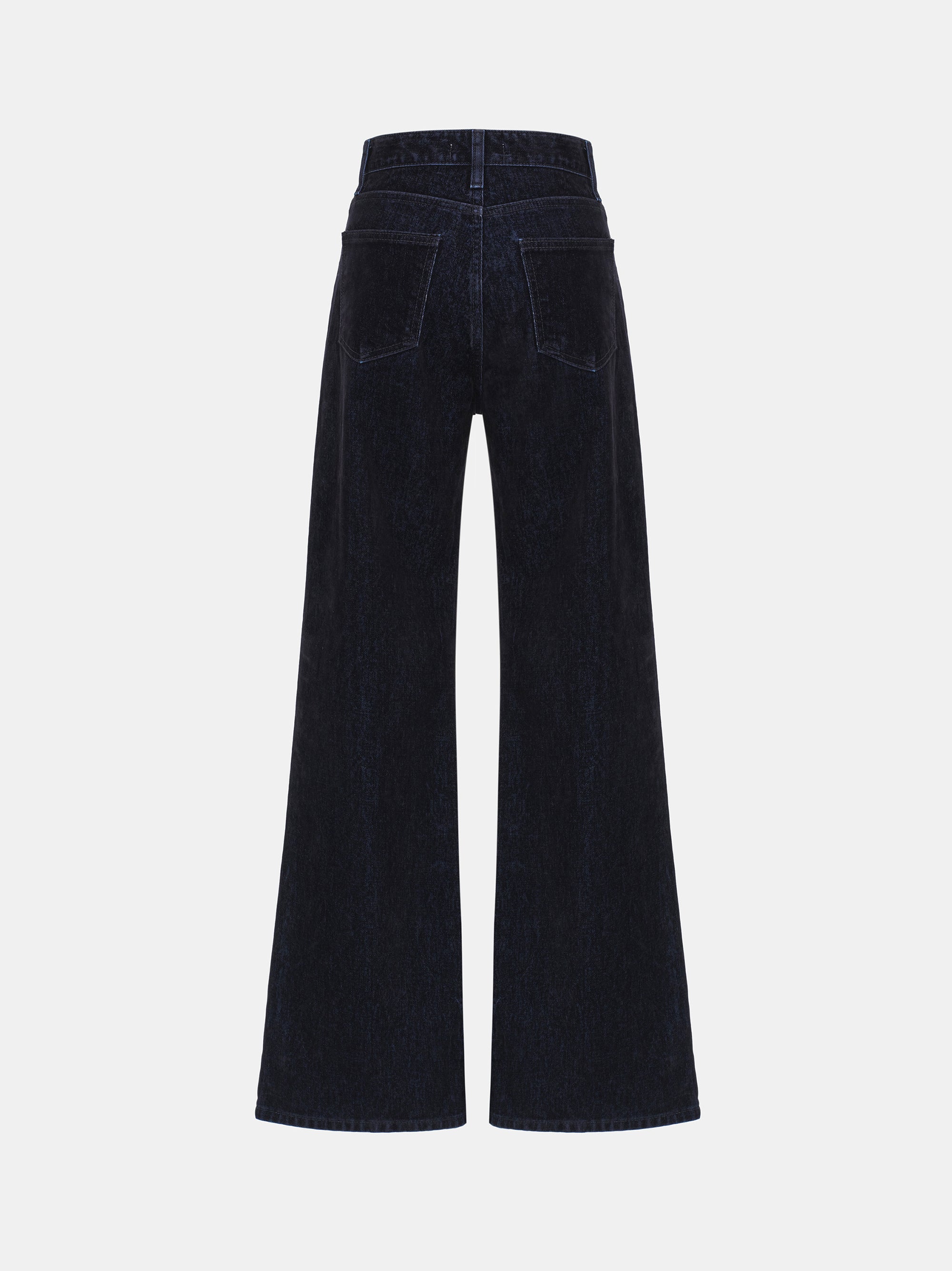Flared Flock Jeans, Denim