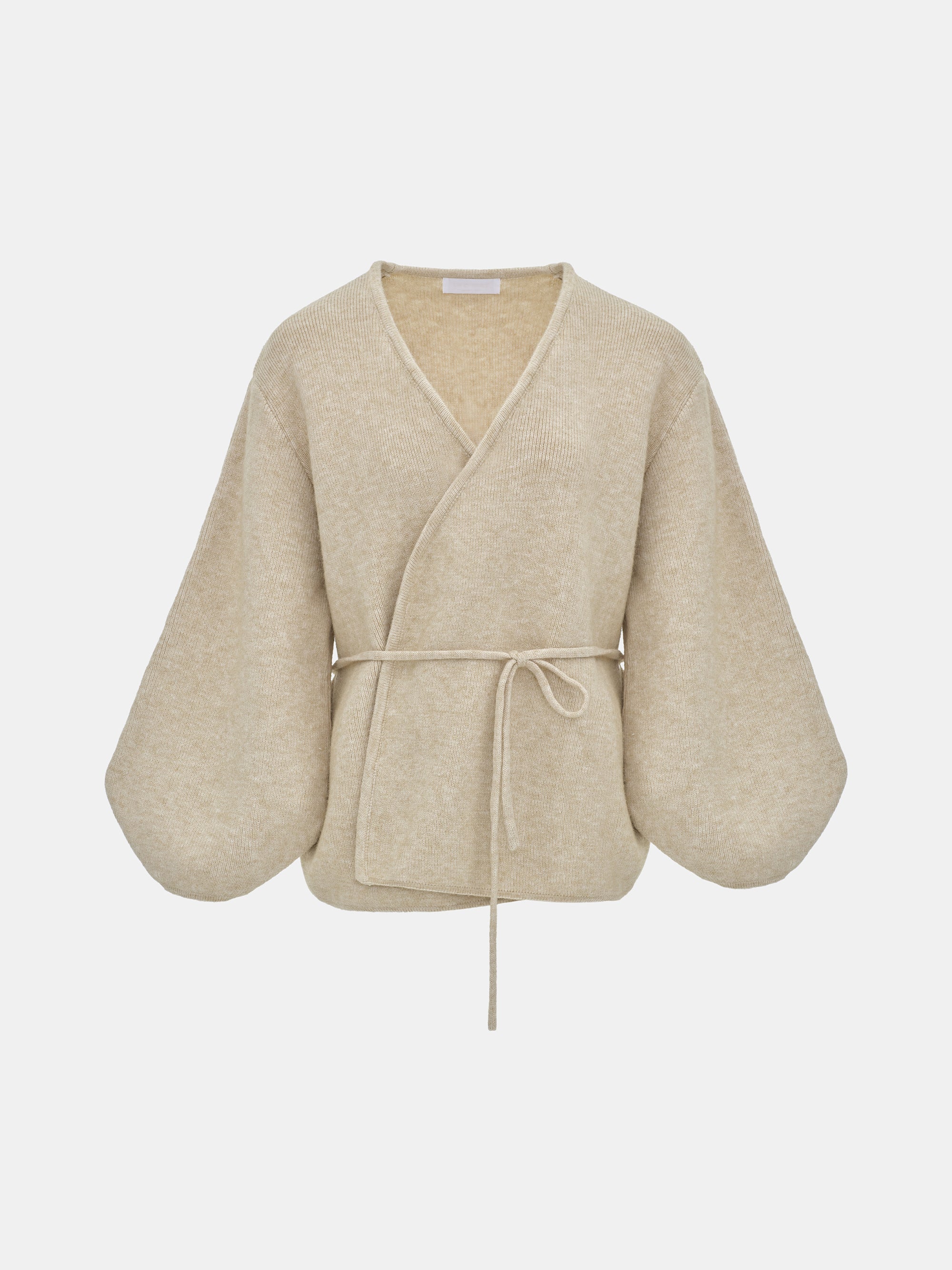 Robe Cardigan & Pants Set, Melange Beige