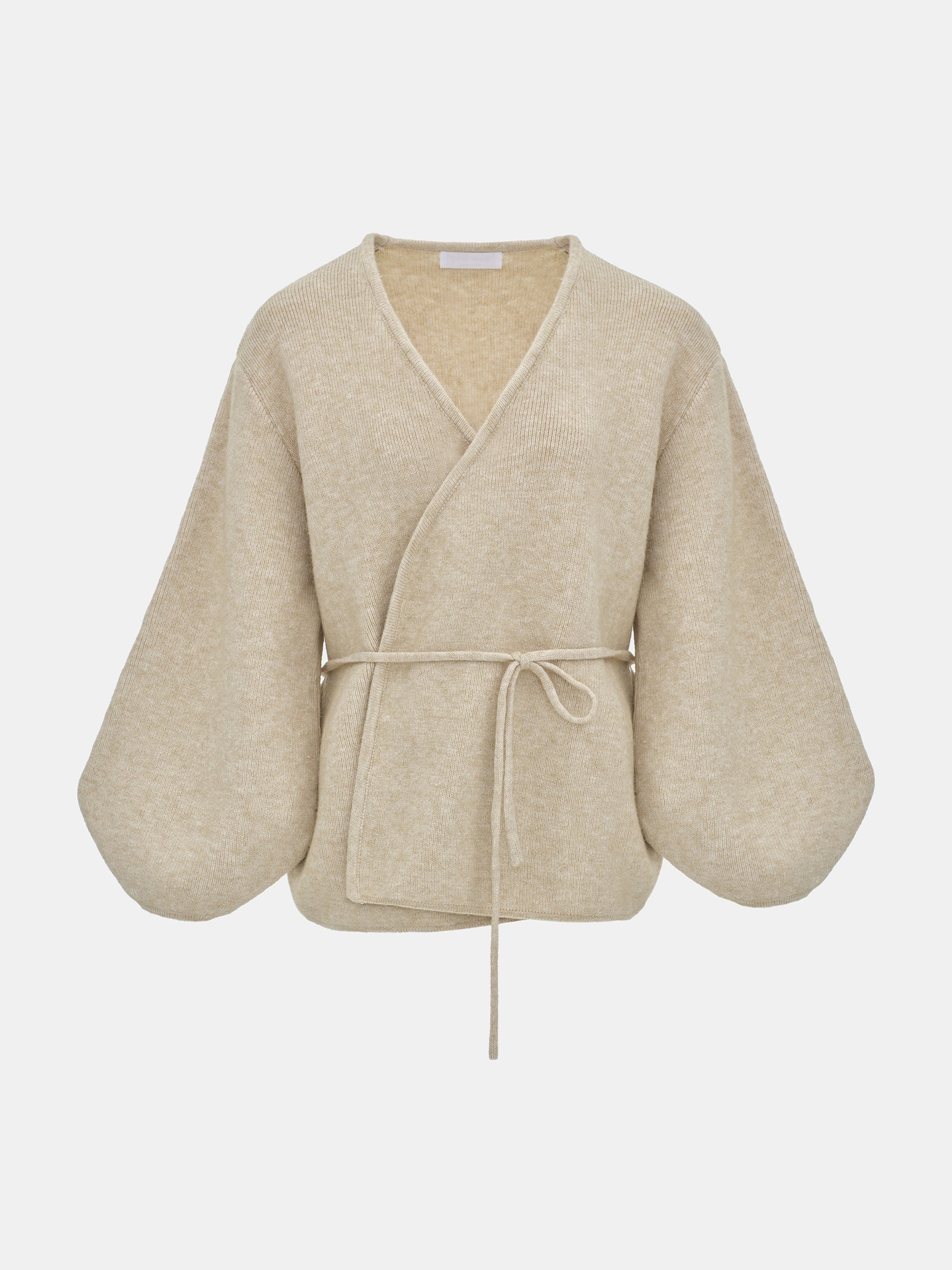 Robe Cardigan & Pants Set, Melange Beige