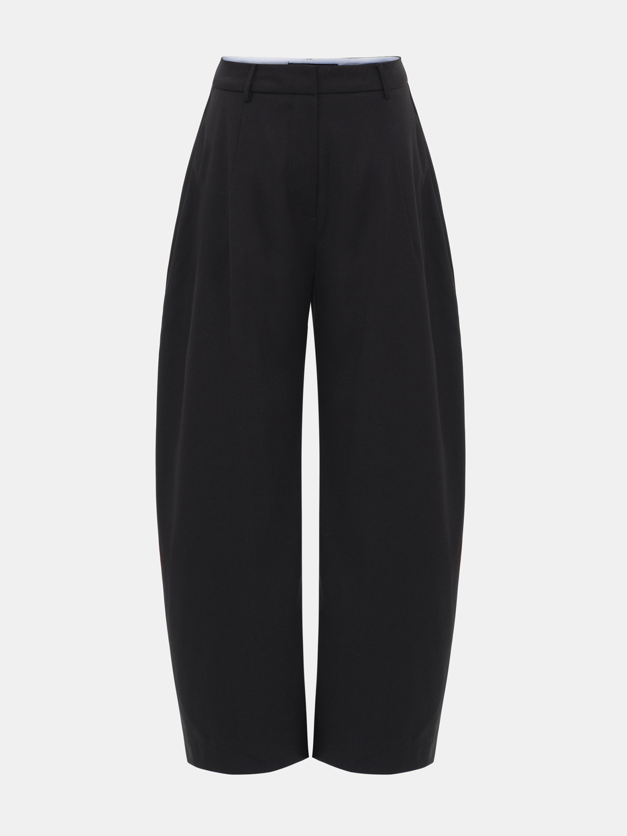 Relaxed Tailored Trousers, Black