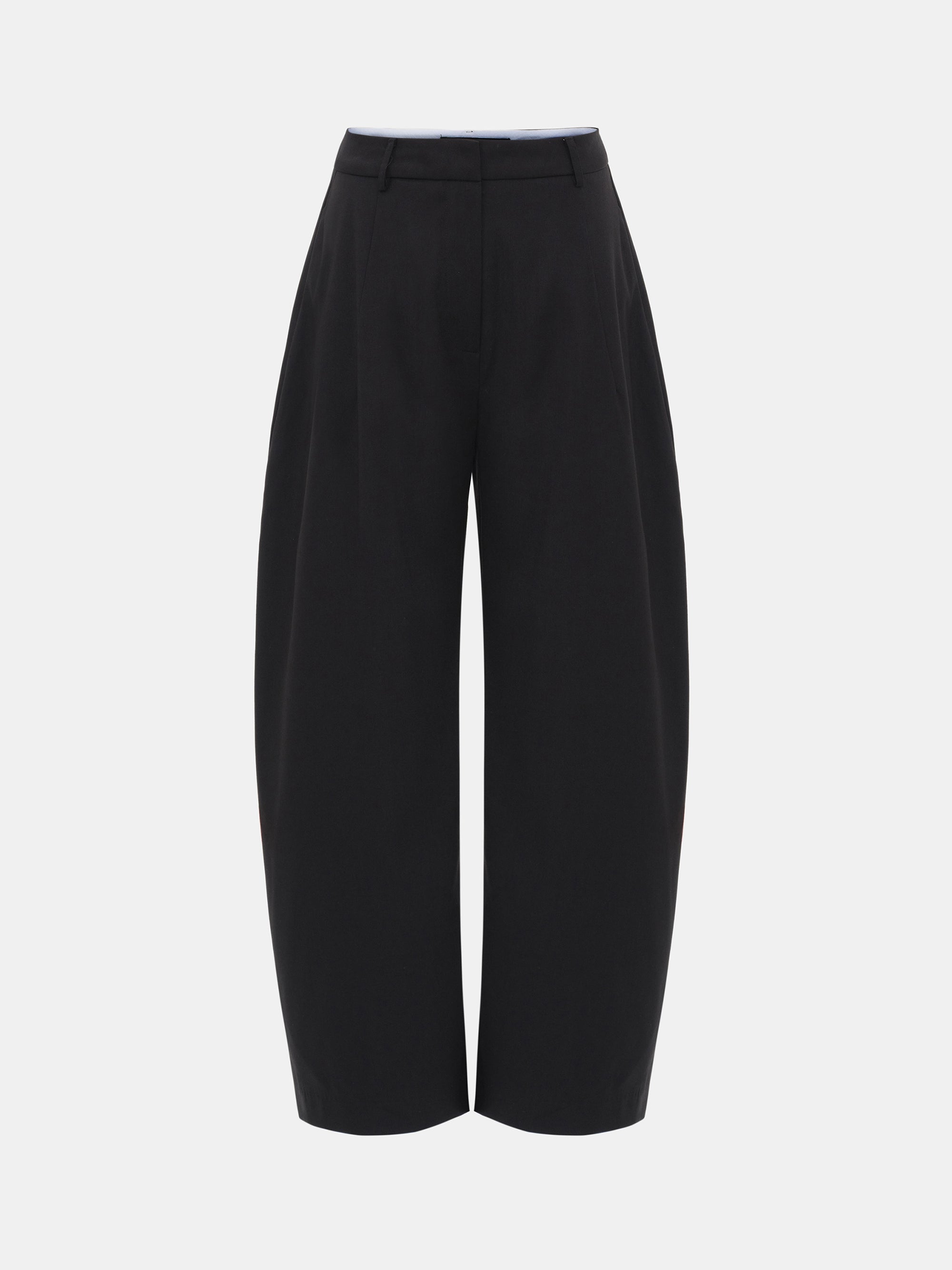Relaxed Tailored Trousers, Black
