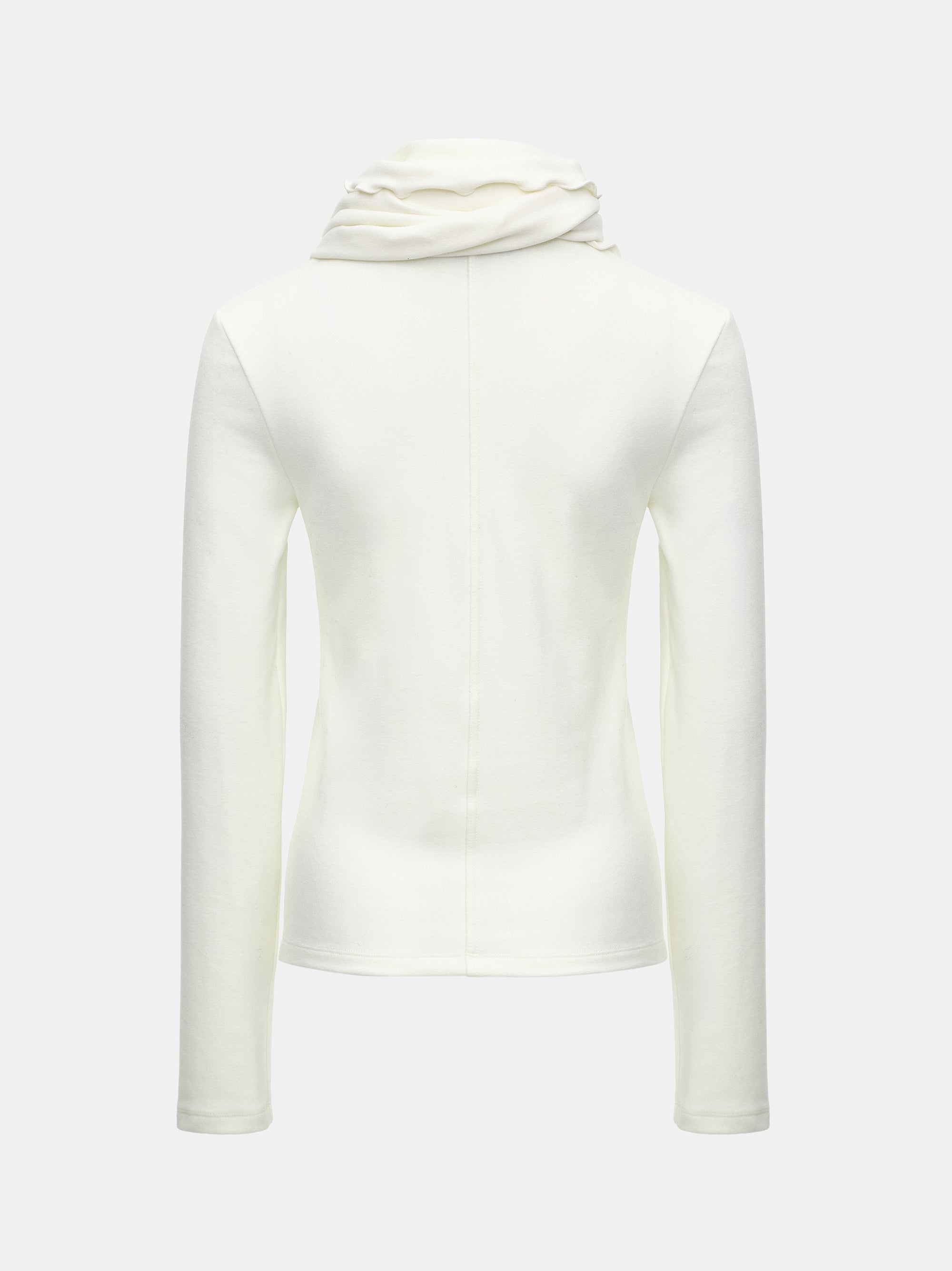 Peached Cotton Jersey T-Shirt, Ivory