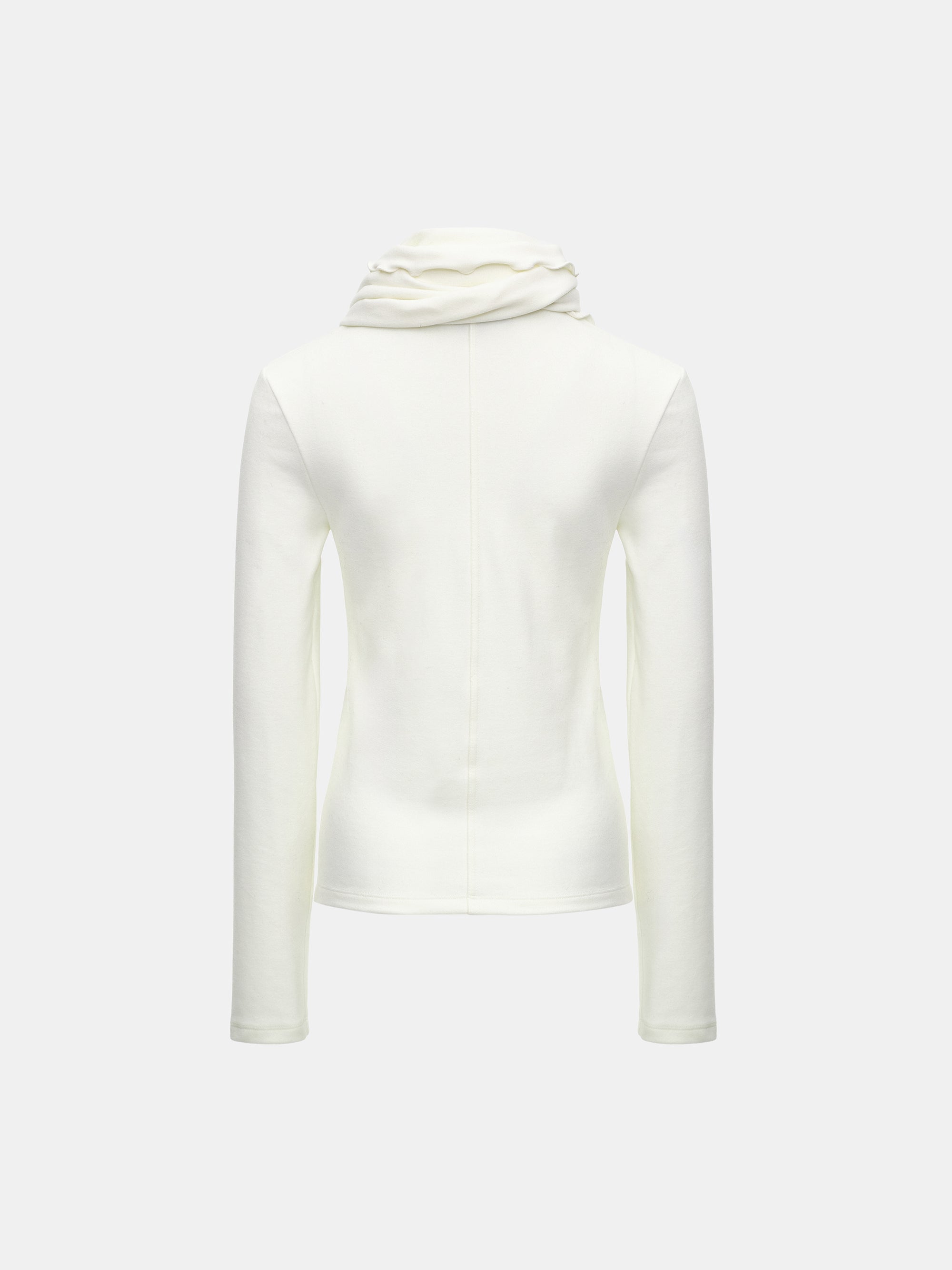 Peached Cotton Jersey T-Shirt, Ivory