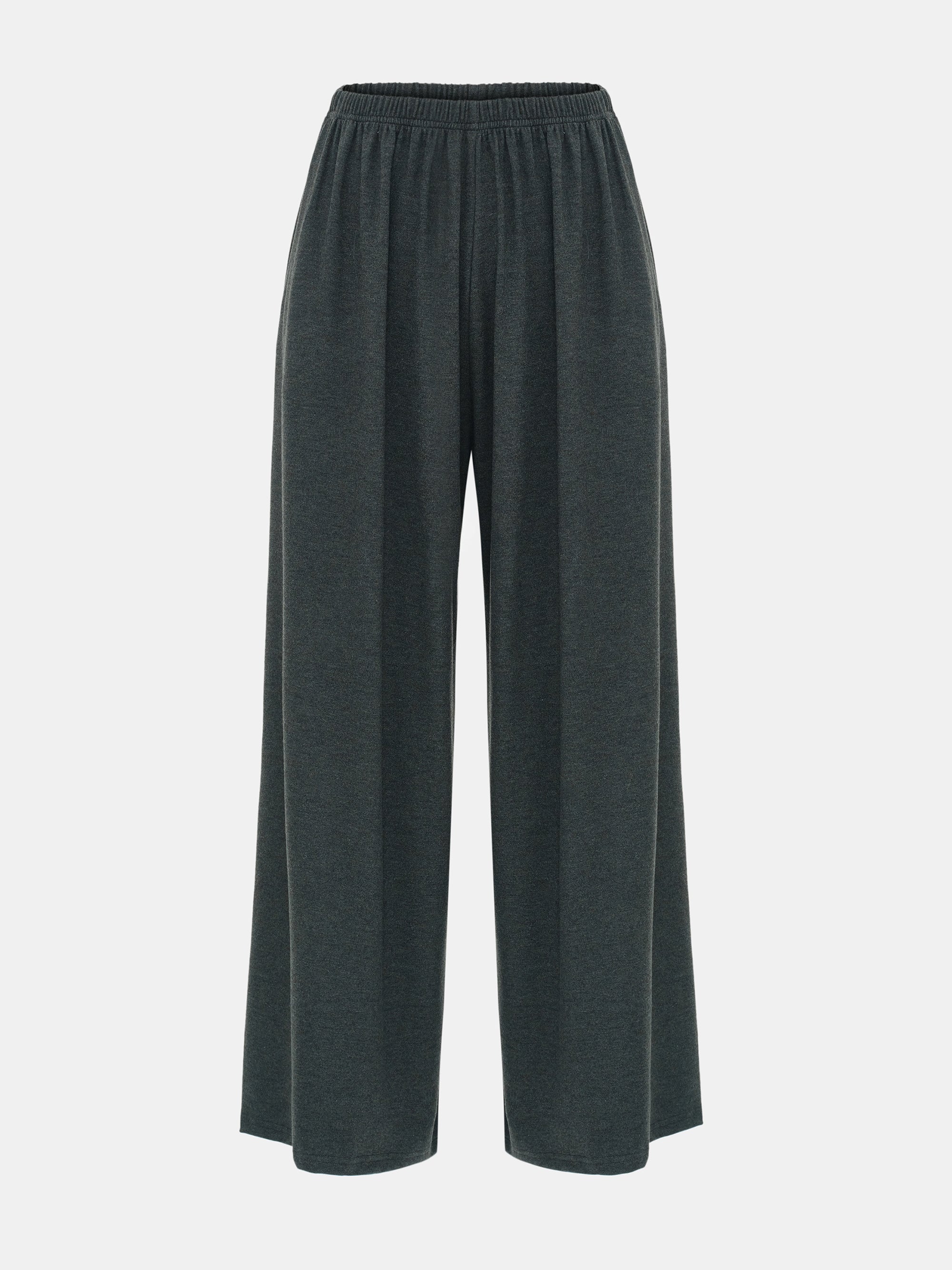 Peached Jersey Lounge Pants, Charcoal