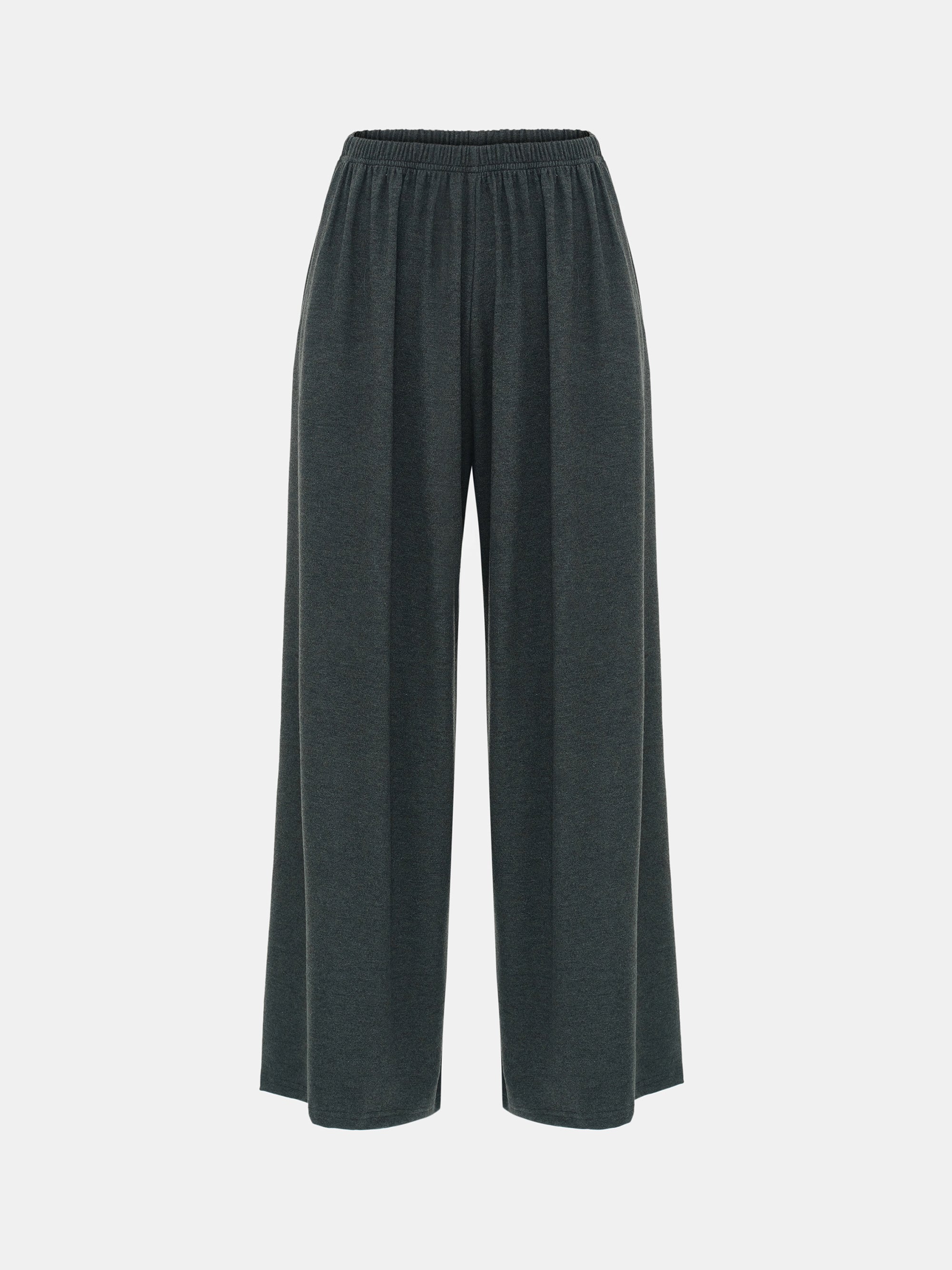Peached Jersey Lounge Pants, Charcoal