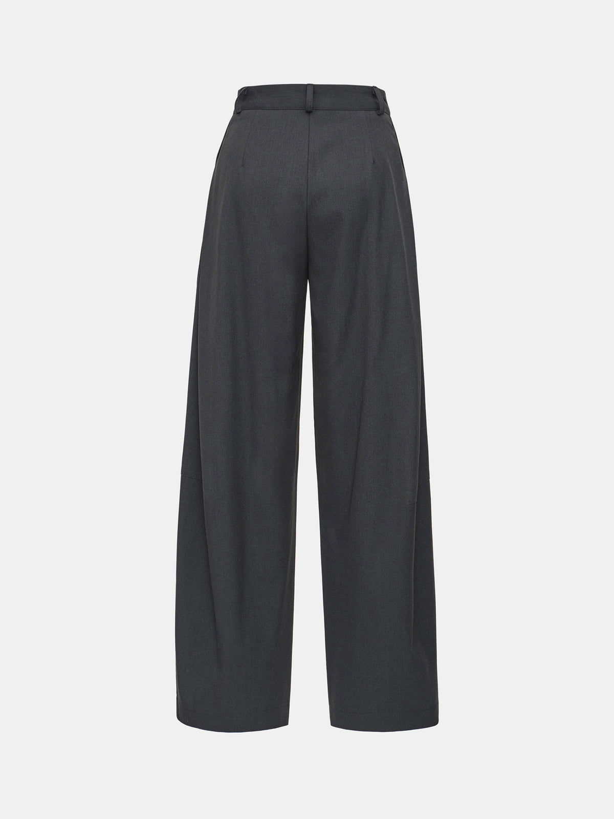 Quarte Pleated Trousers, Charcoal Grey