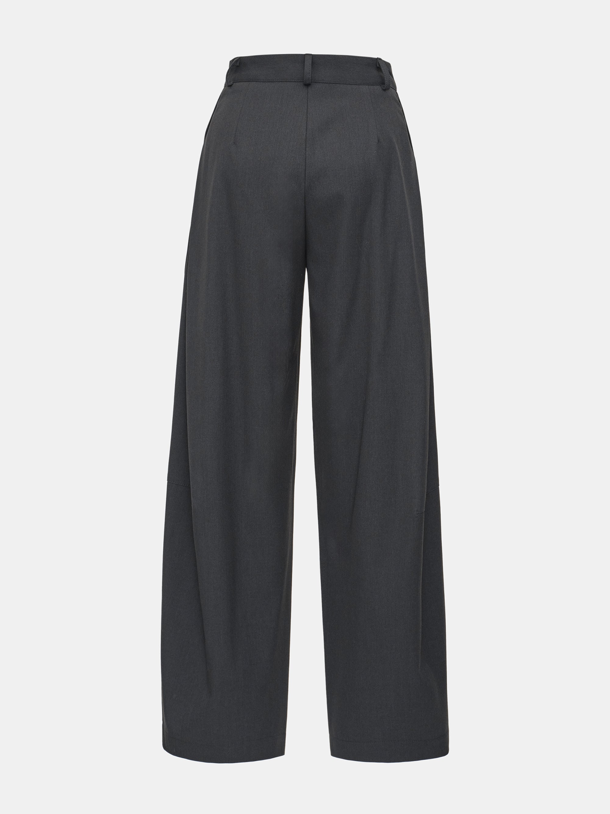 Pleated Trousers, Charcoal Grey
