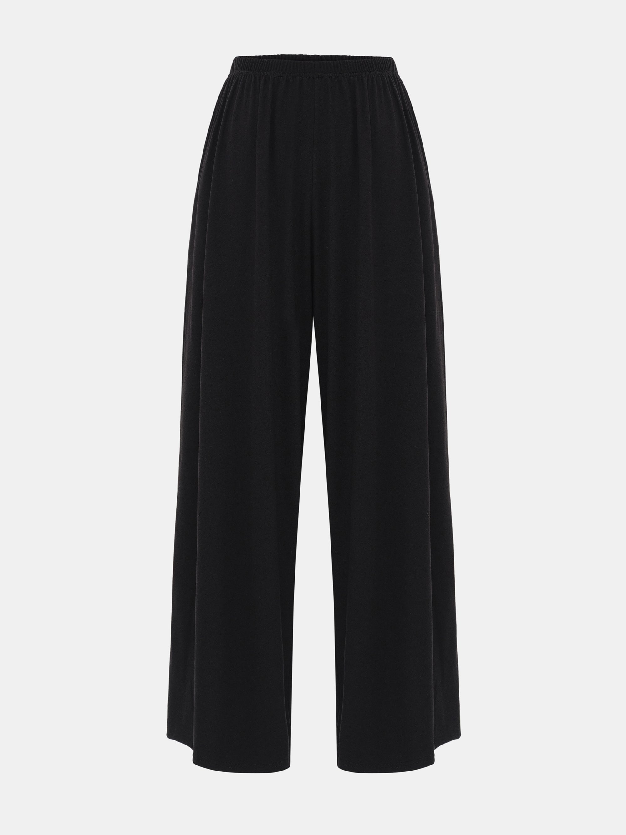 Peached Jersey Lounge Pants, Black