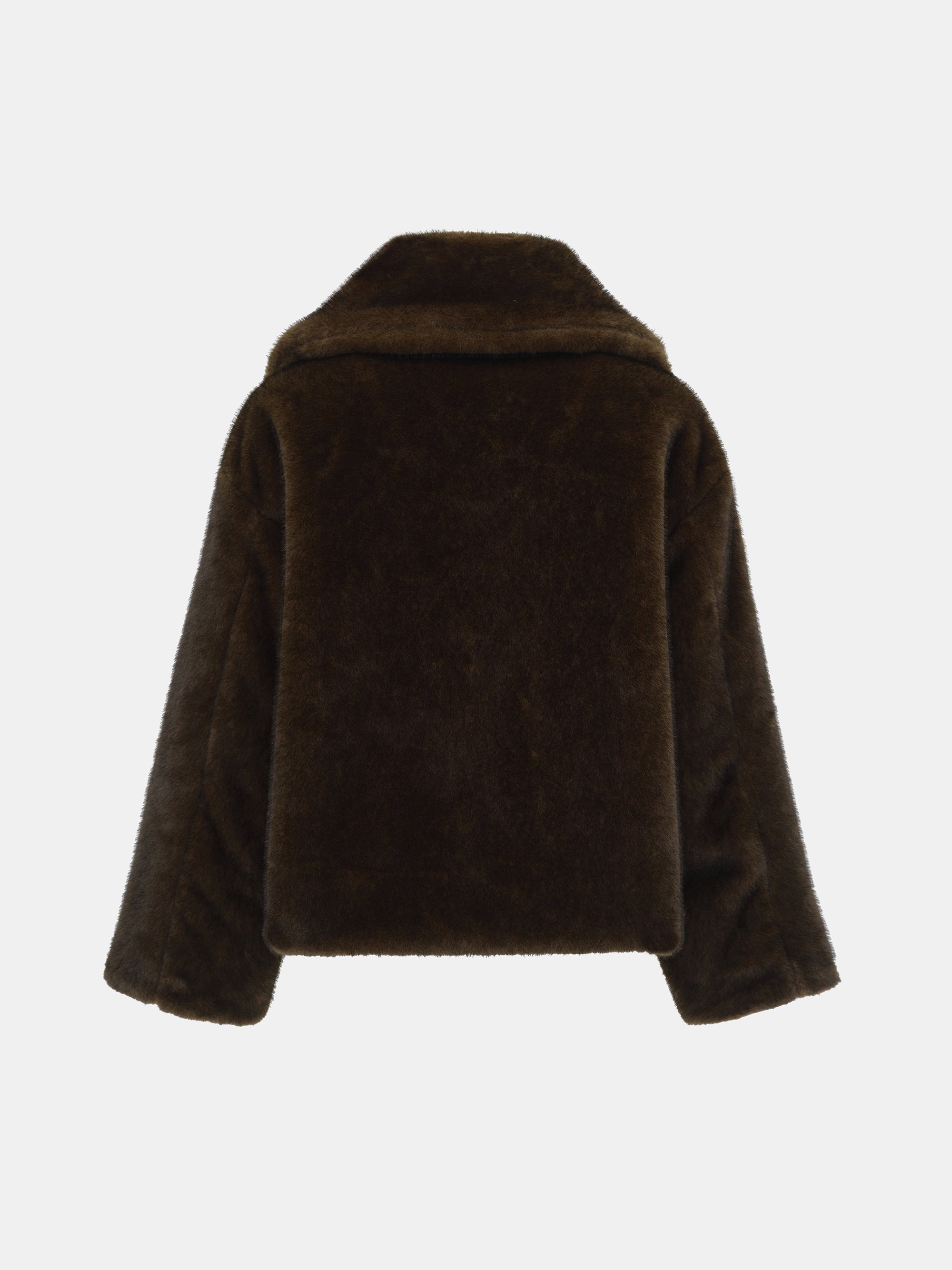 Reversible Faux-Fur Jacket, Brown
