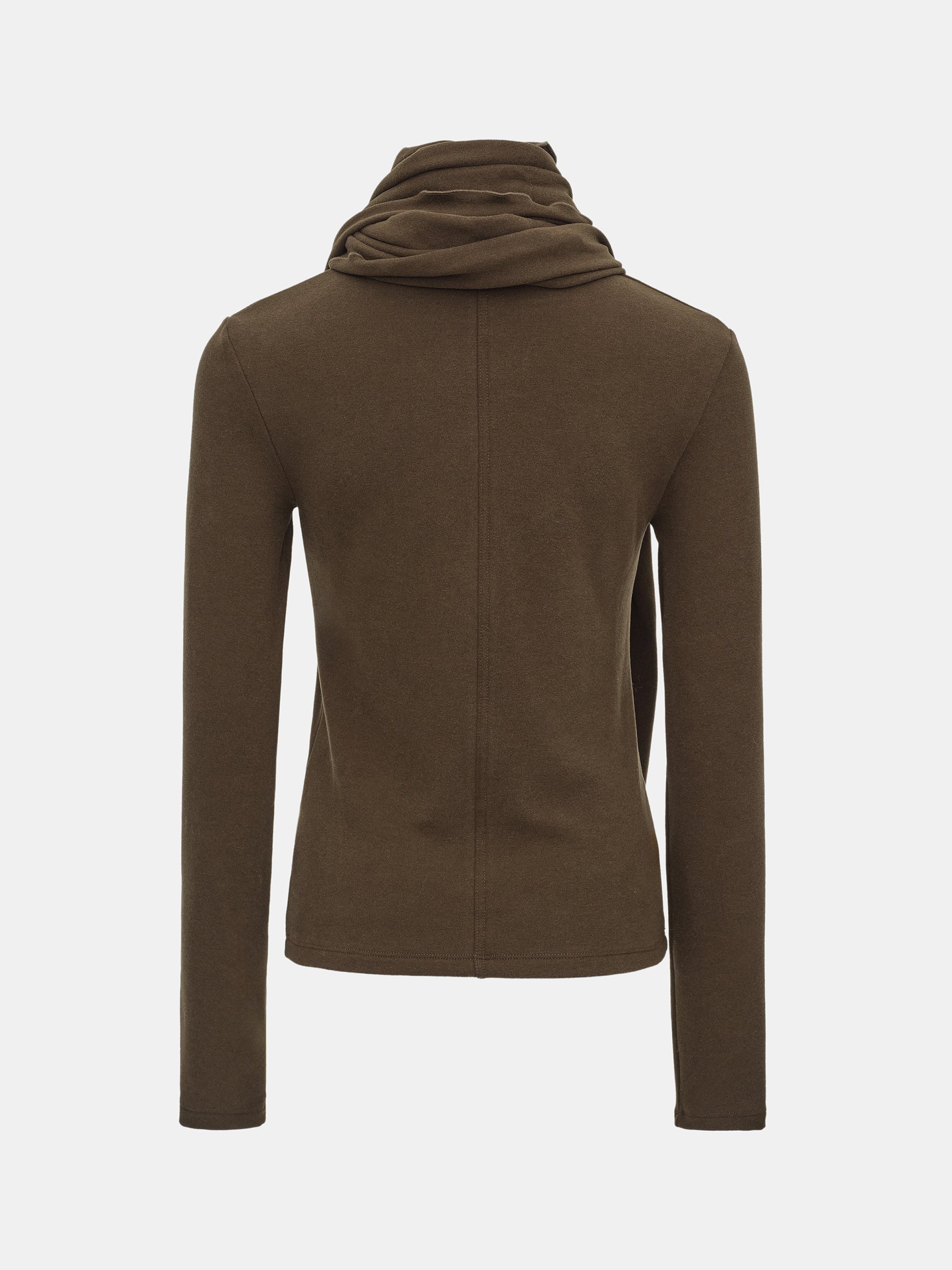 Peached Cotton Jersey T-Shirt, Brown