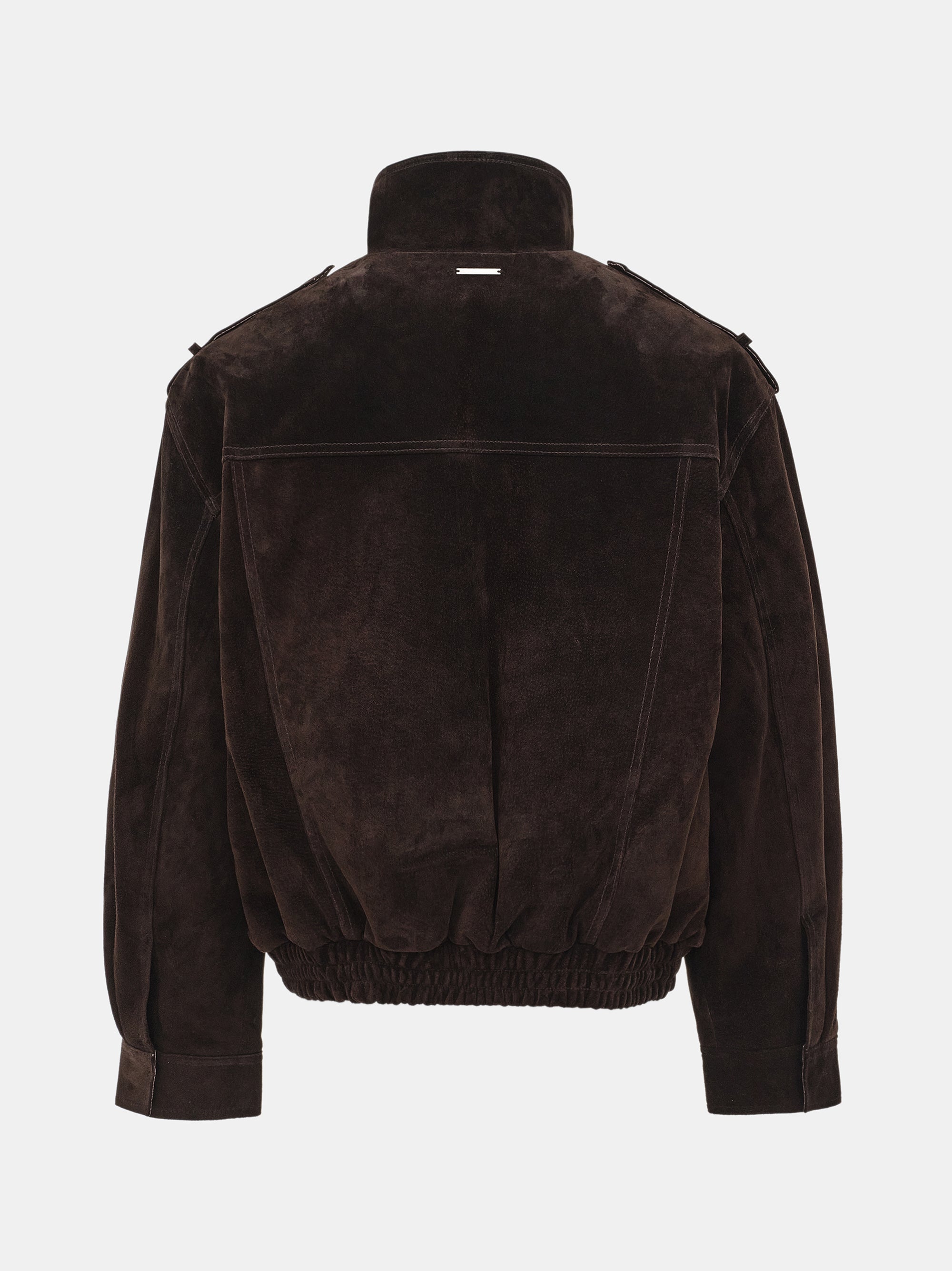 Padded Suede Jacket, Brown