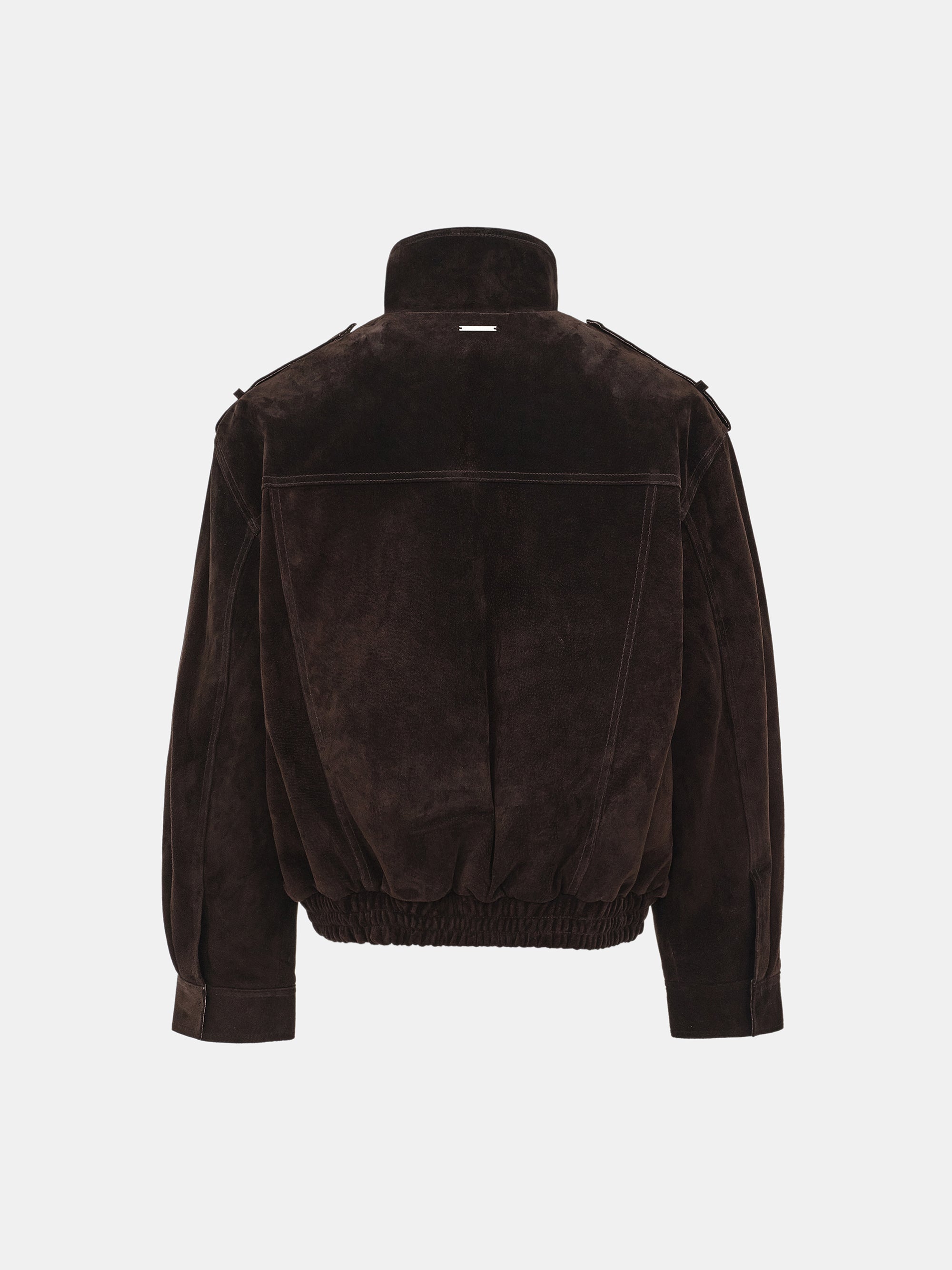 Padded Suede Jacket, Brown