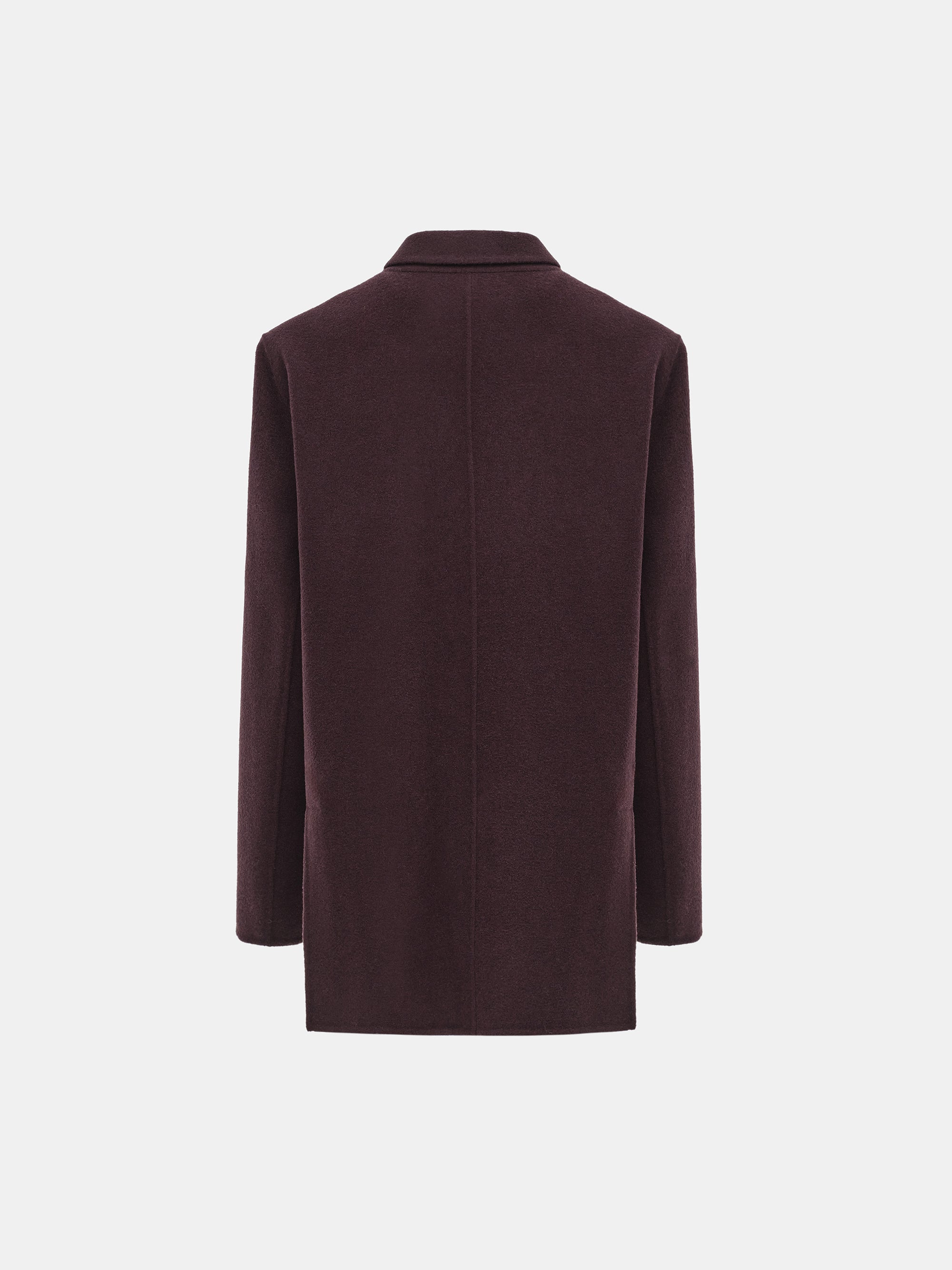 Tailored Wool Blazer, Wine