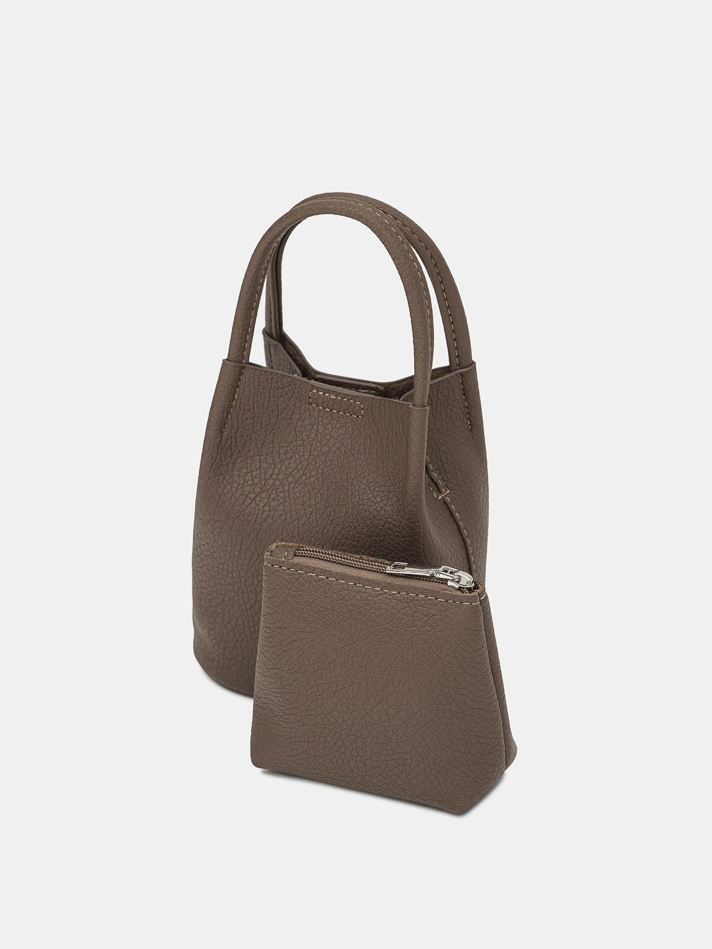 Top Handle Mini Bag, Walnut SourceUnknown