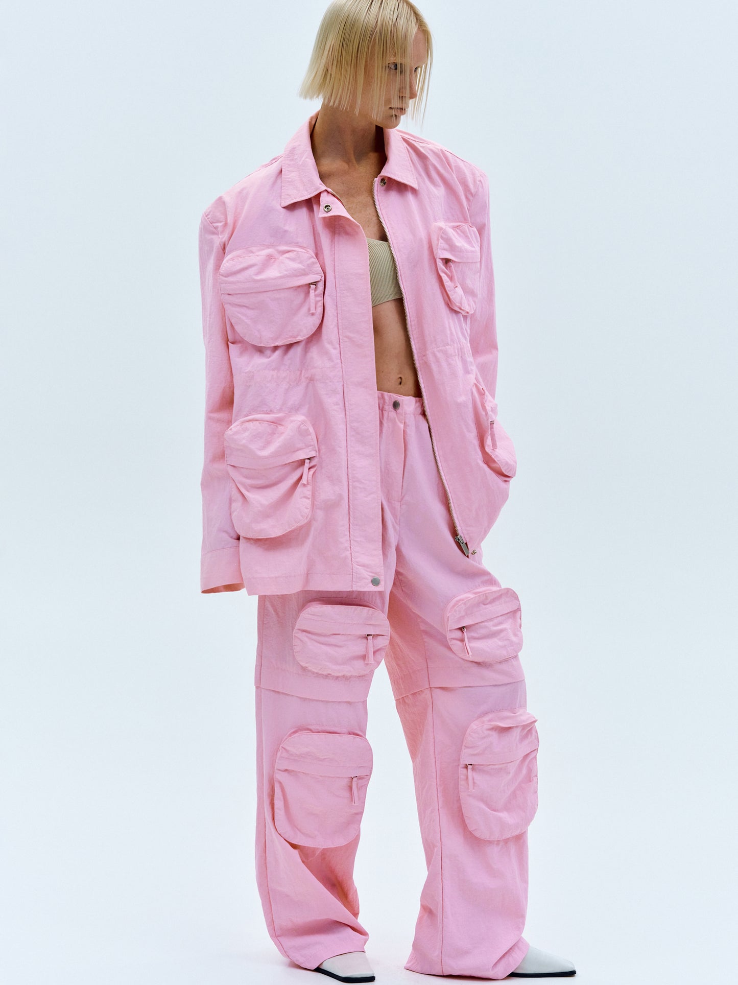 Multi-Pocket Jacket, Pink