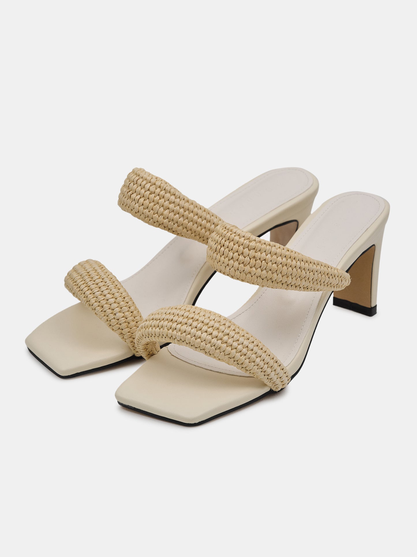 Raffia Strap Sandals, Natural – SourceUnknown