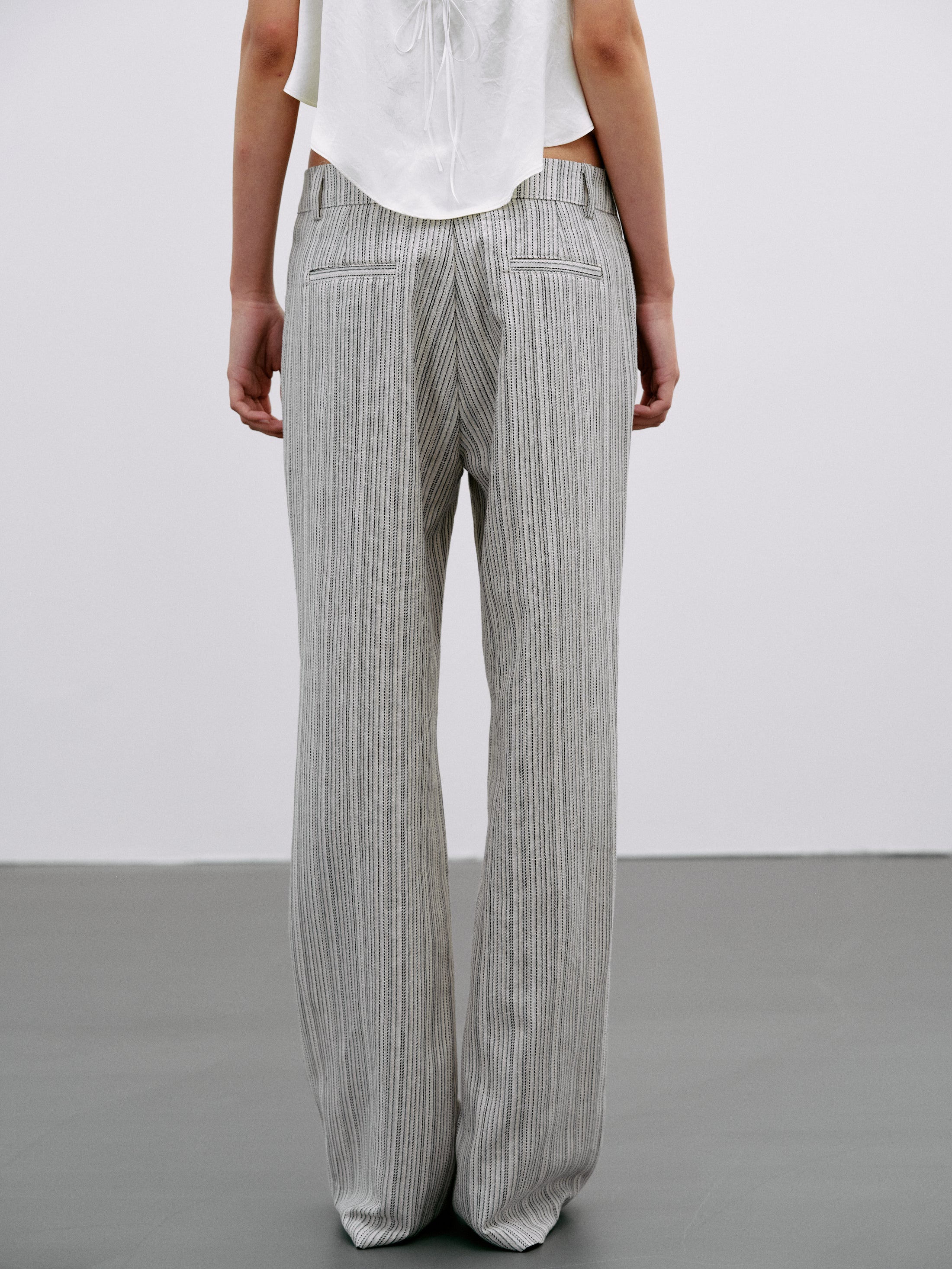 Striped Flare Pants, Multi