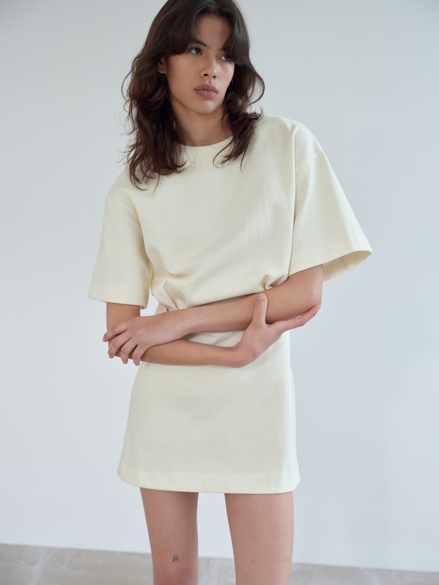 Cotton Dress, Cream – SourceUnknown