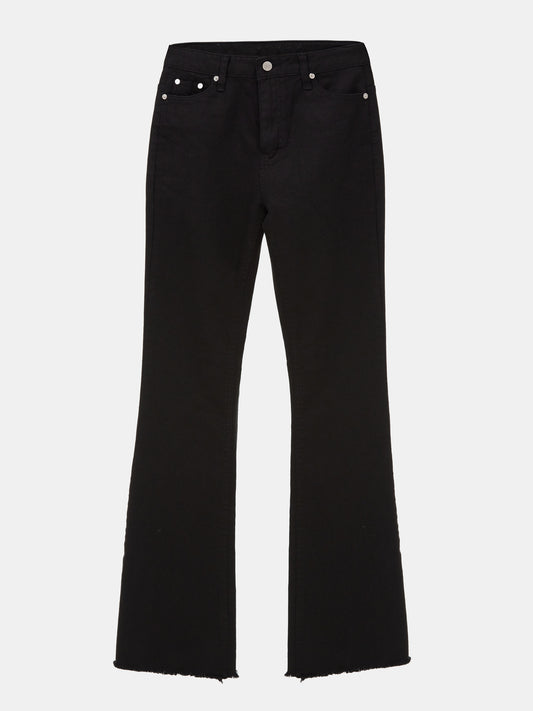 Bootcut Full Length Jeans, Black