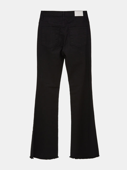 Bootcut Full Length Jeans, Black