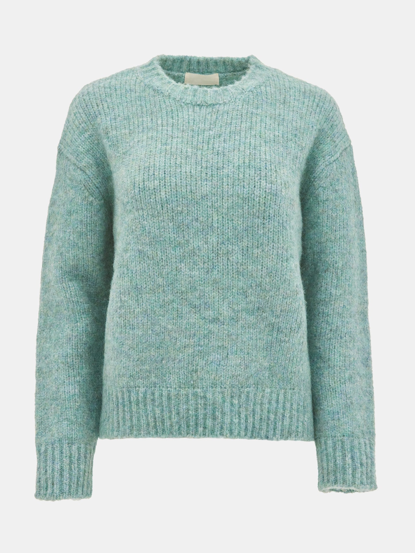 Wool-Alpaca Sweater & Beanie Set, Mint Melange