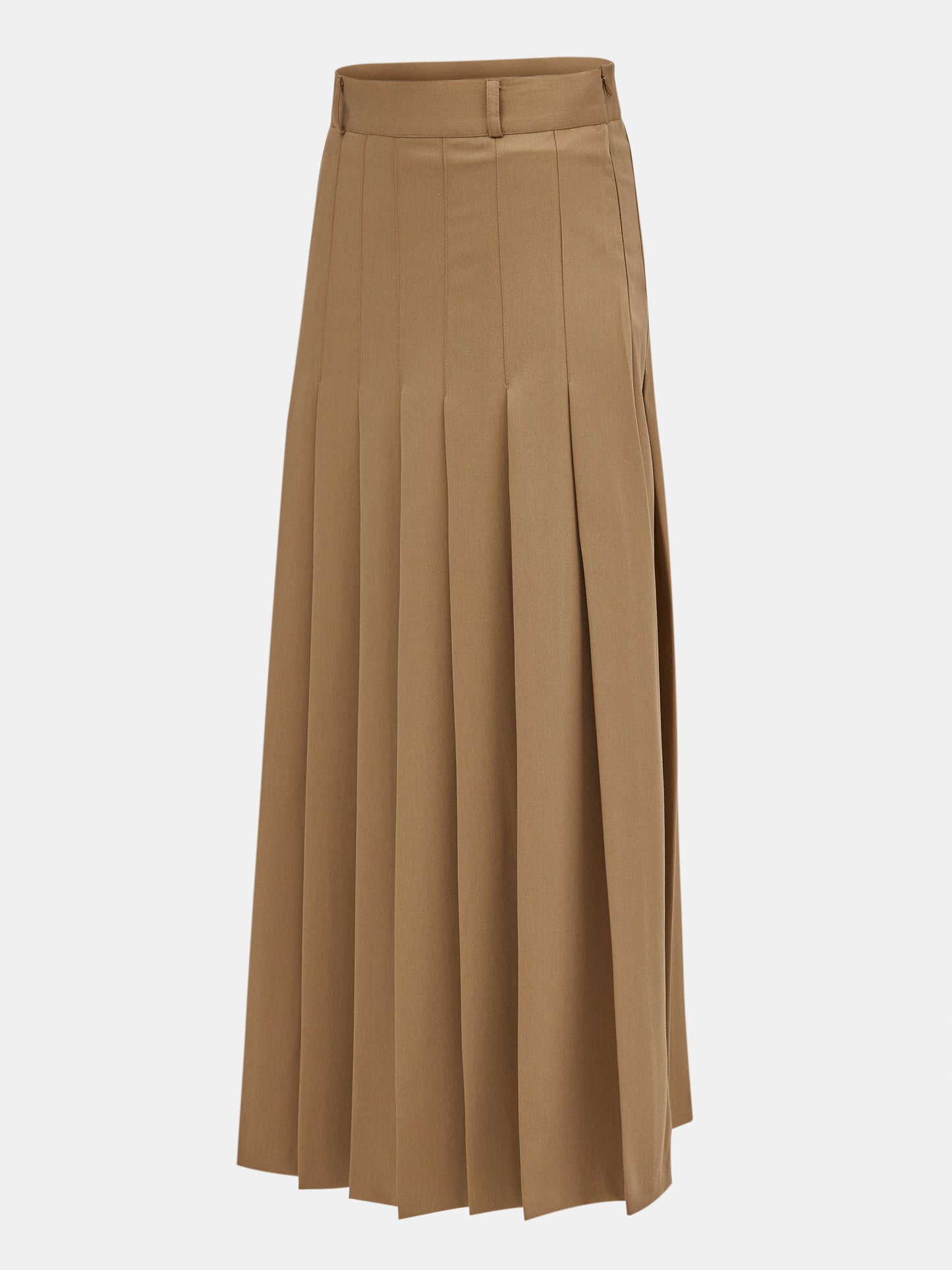 Pleat Maxi Skirt, Earthy Orche