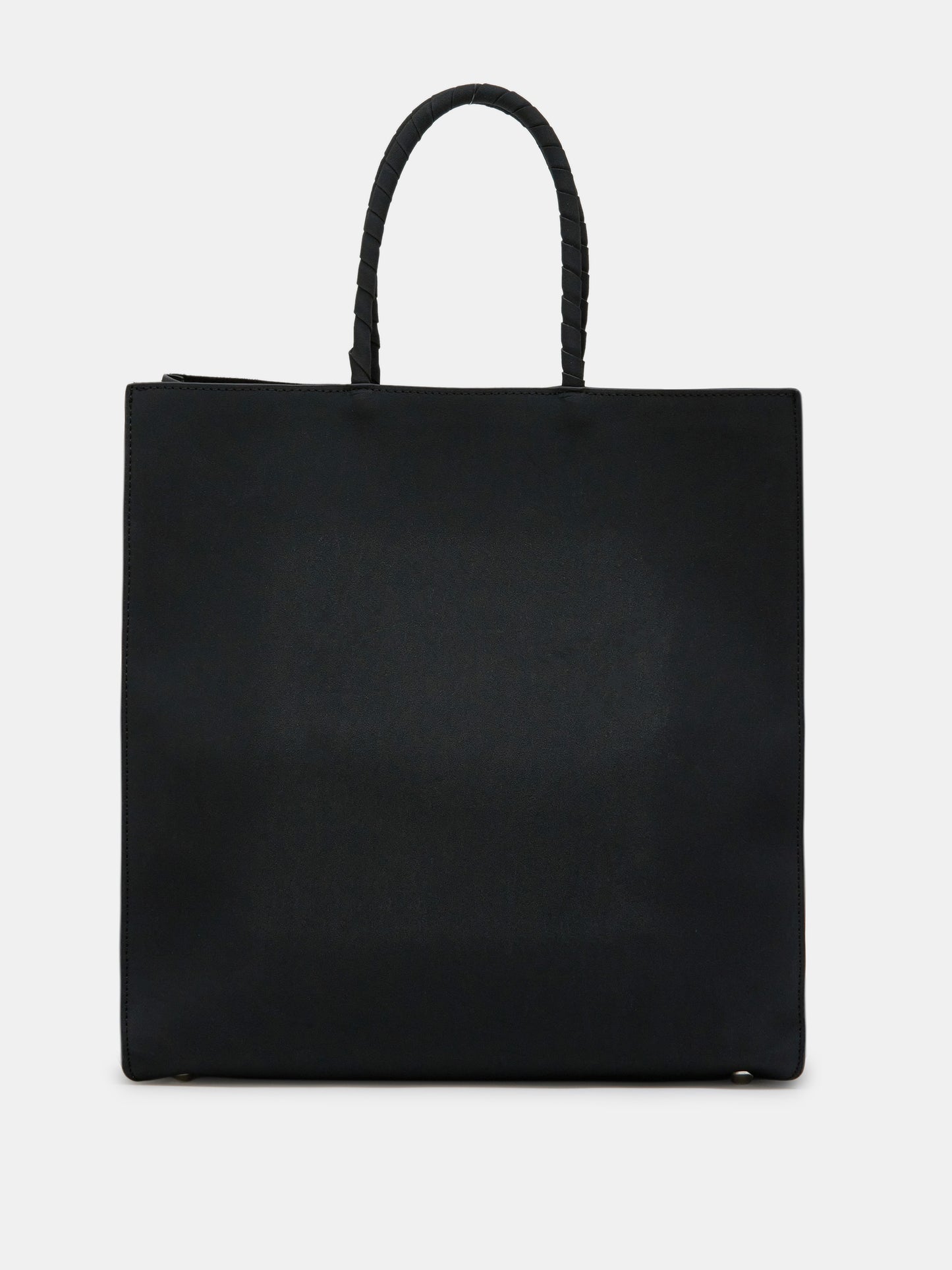 Squared Suede Tote Bag, Black