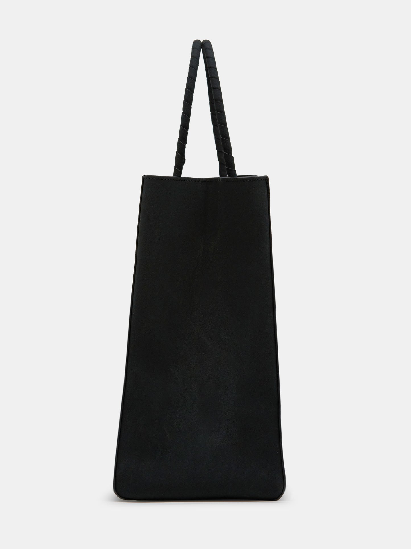Squared Suede Tote Bag, Black