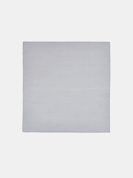 Solid Silk Scarf, Mist Grey