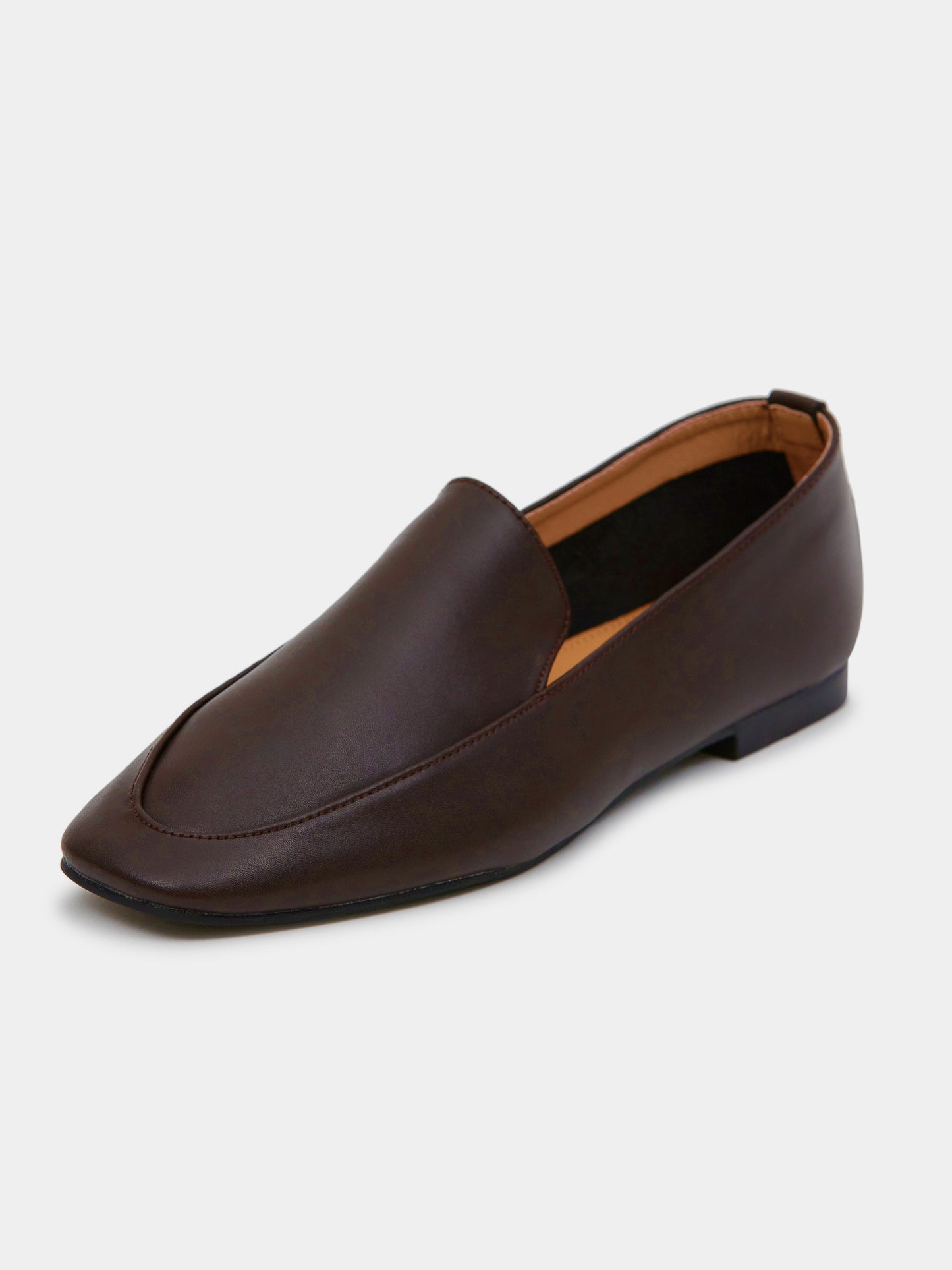 Satorial Leather Loafers, Brown