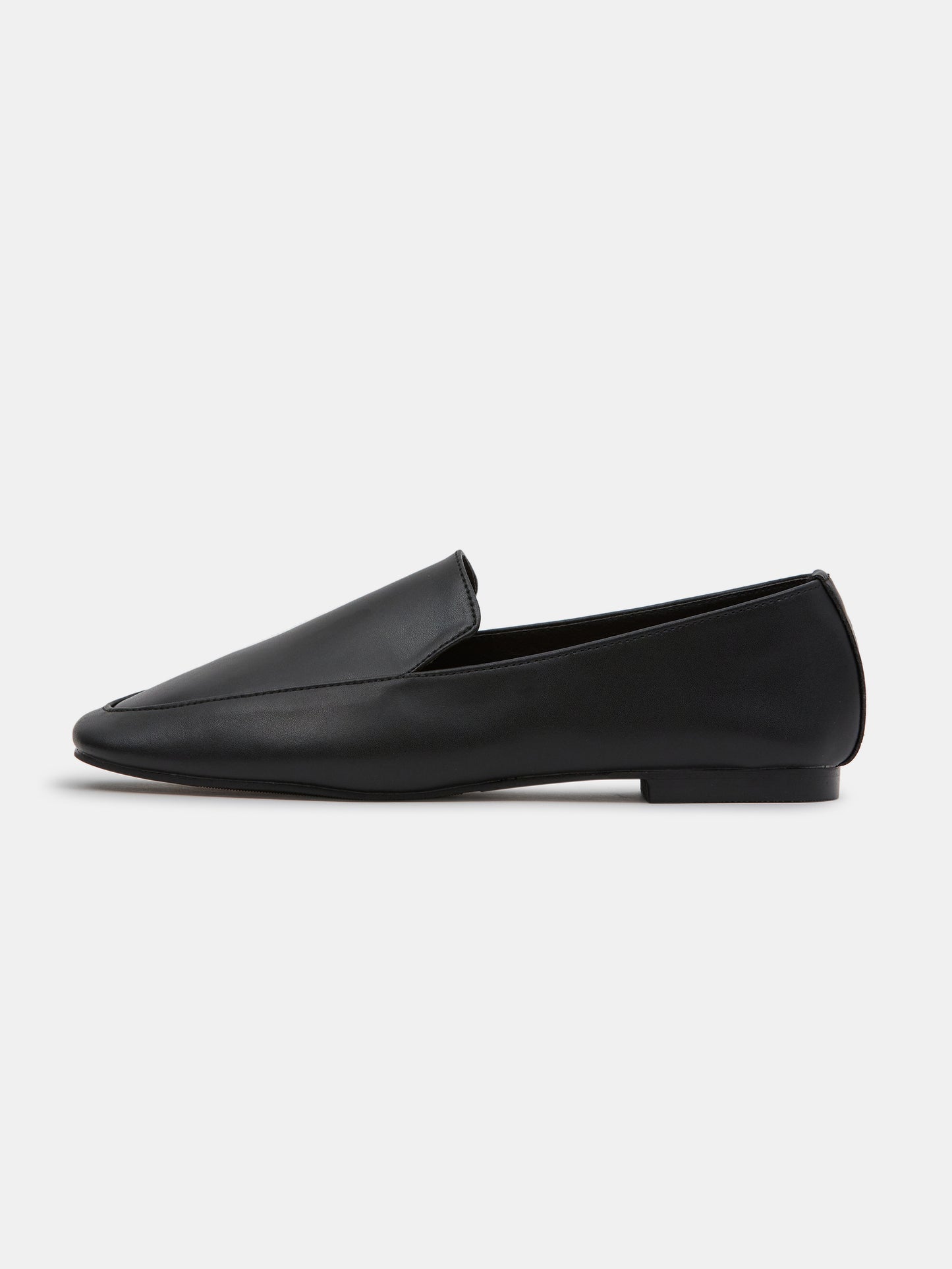 Satorial Leather Loafers, Black