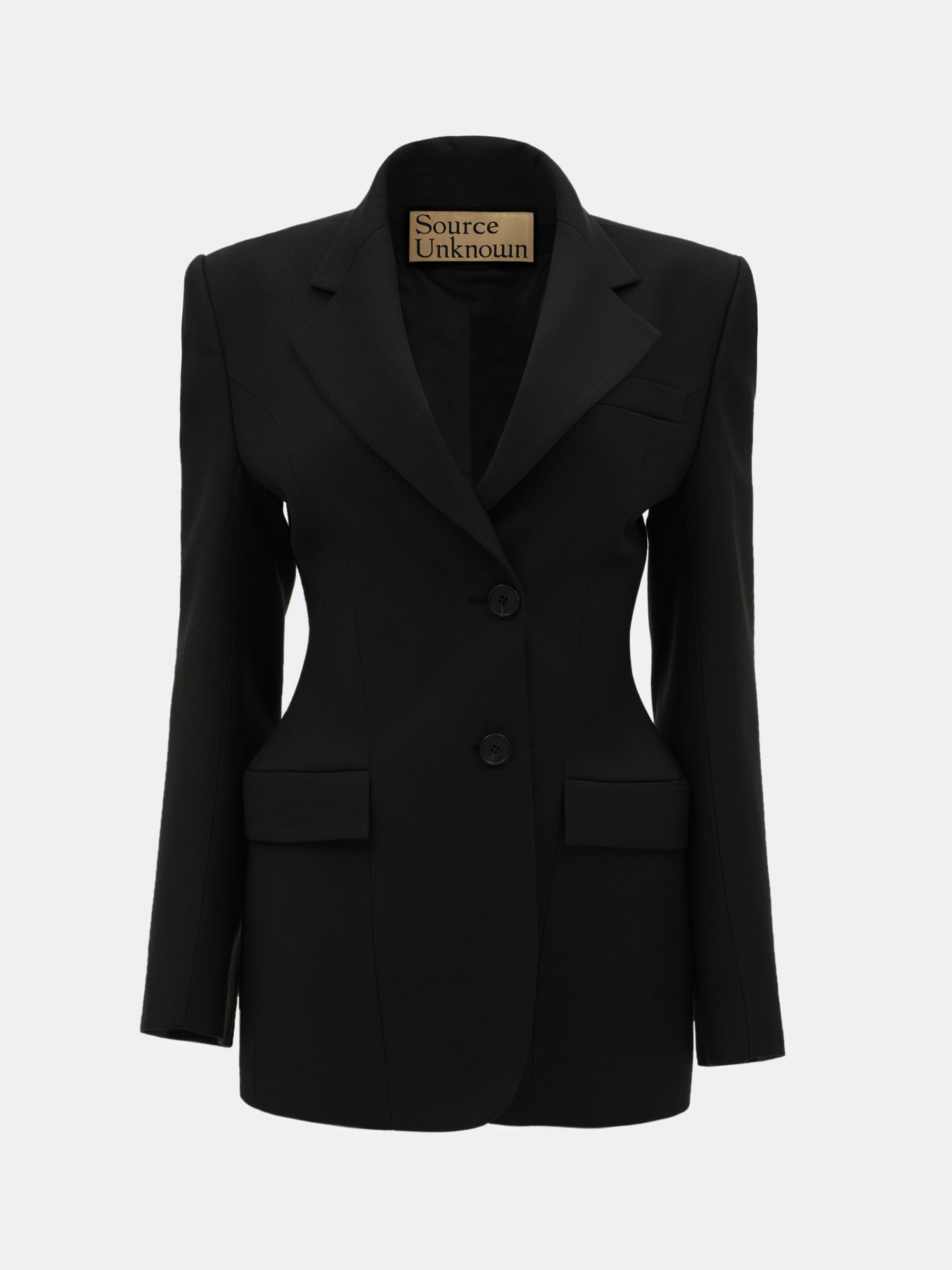 Poldo Hourglass Blazer, Black