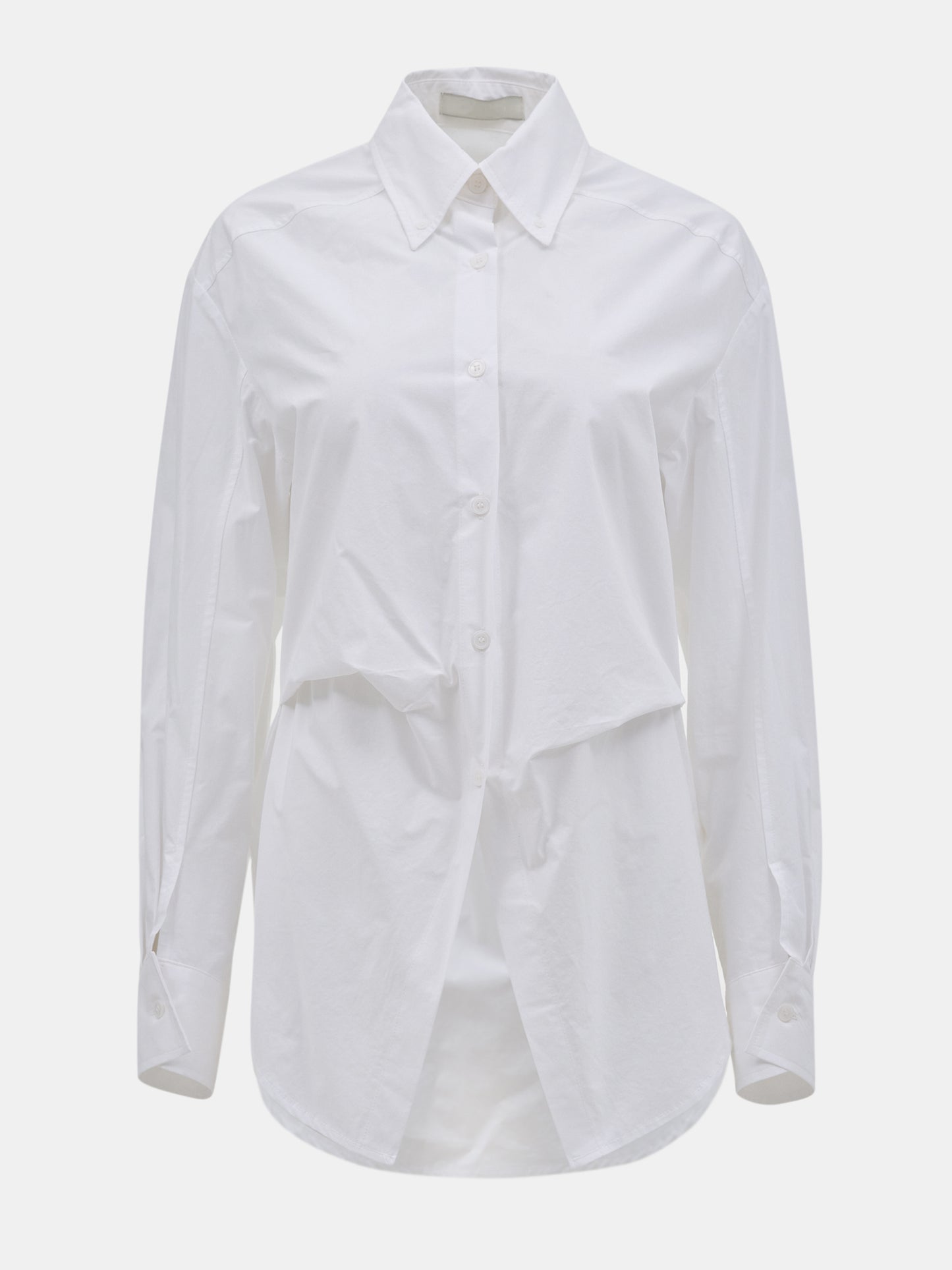 Tucked Crisp Shirt, White