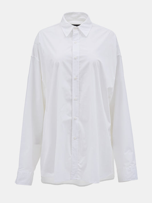 Oversized Poplin Shirt, White