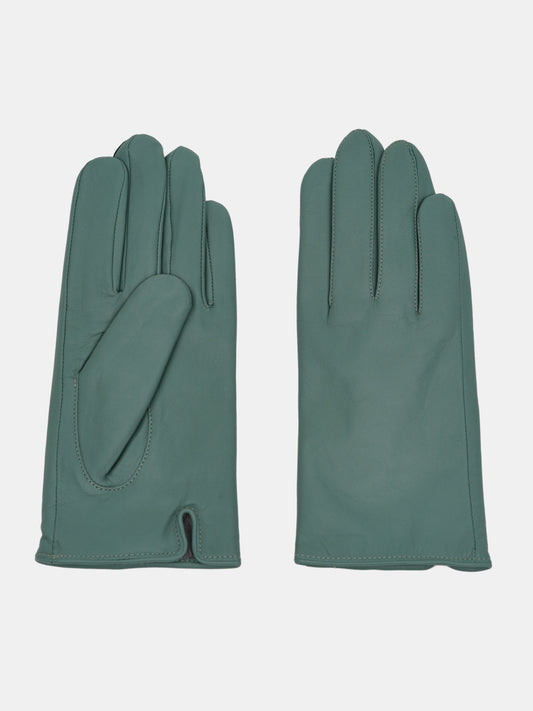 Lambskin Leather Gloves, Teal