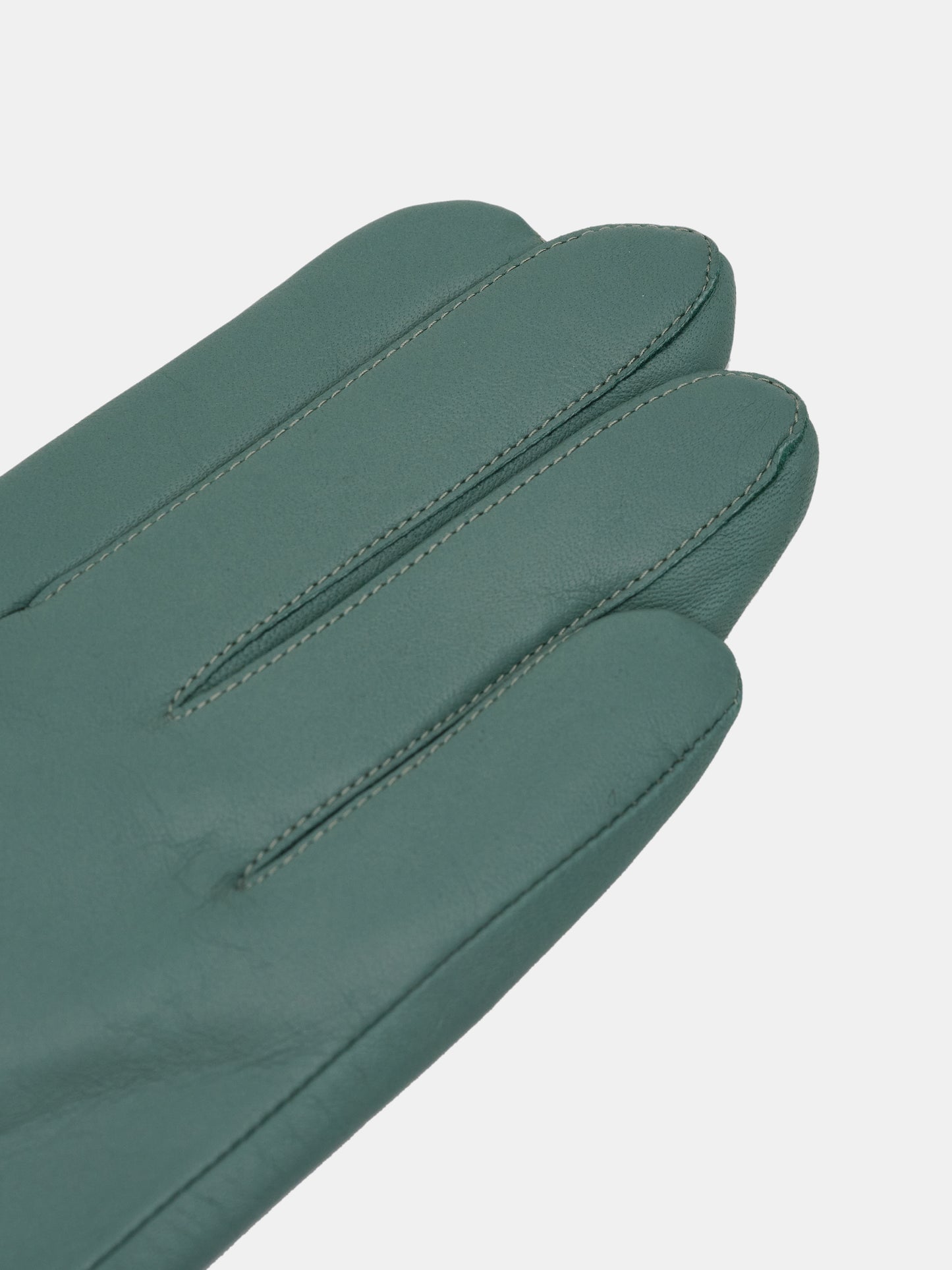 Lambskin Leather Gloves, Teal