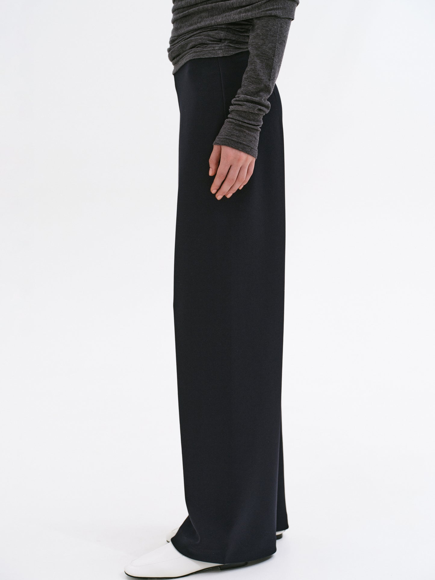 Elasticated Comfort Trousers, Navy