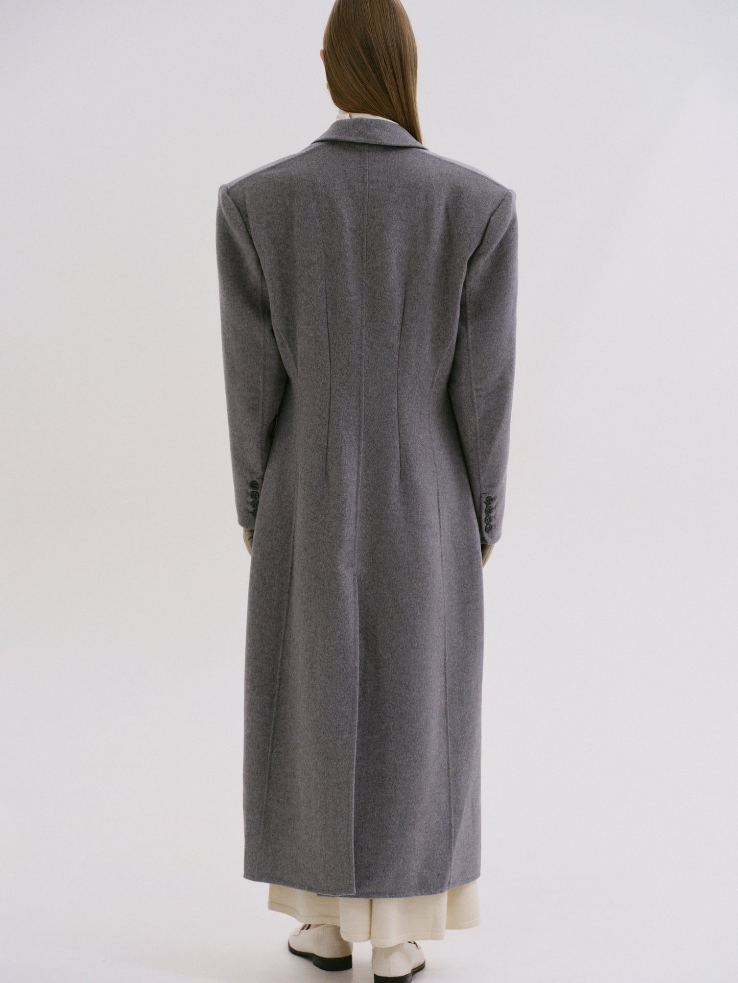 Ludmilla Slim Overcoat, Grey