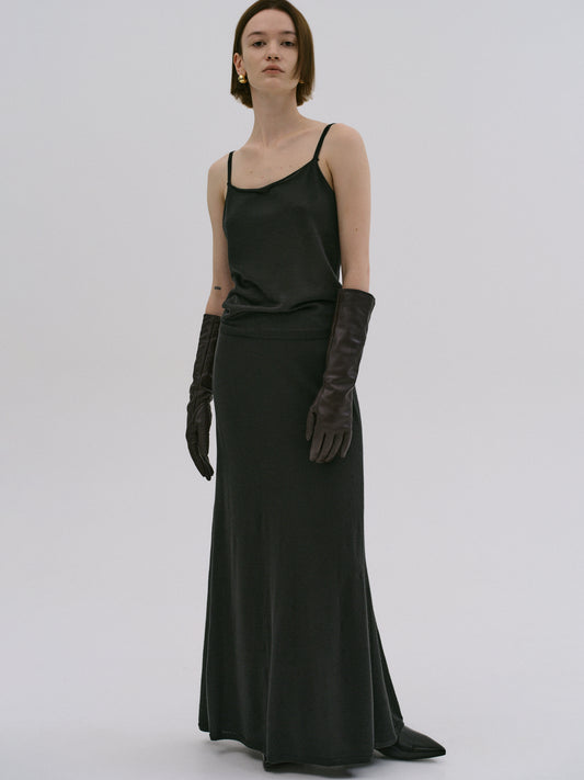 Knitted Camisole, Dark Green