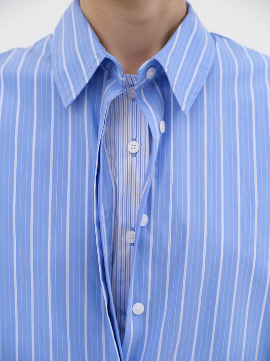 Inei Double Layer Shirt, Oxford Stripe