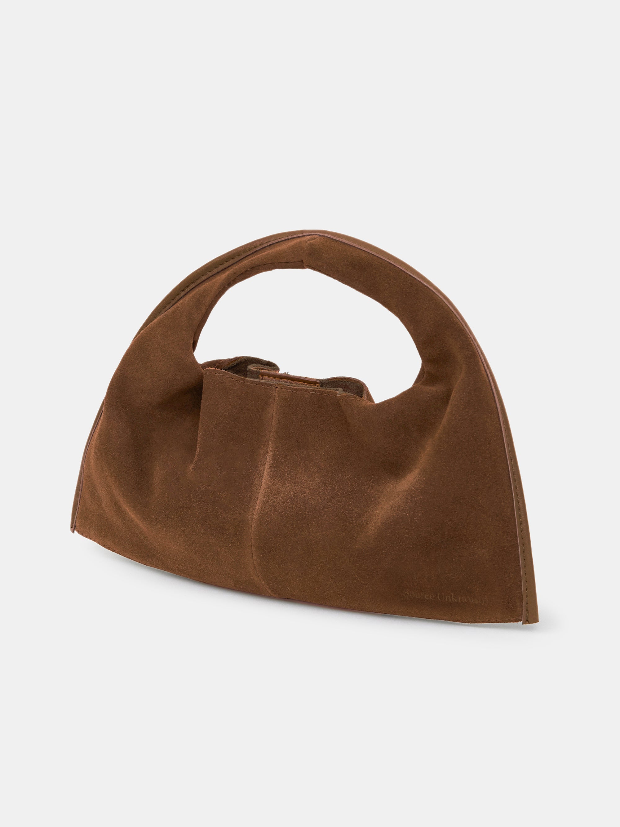 Vida Suede Mini Tote Bag, Walnut