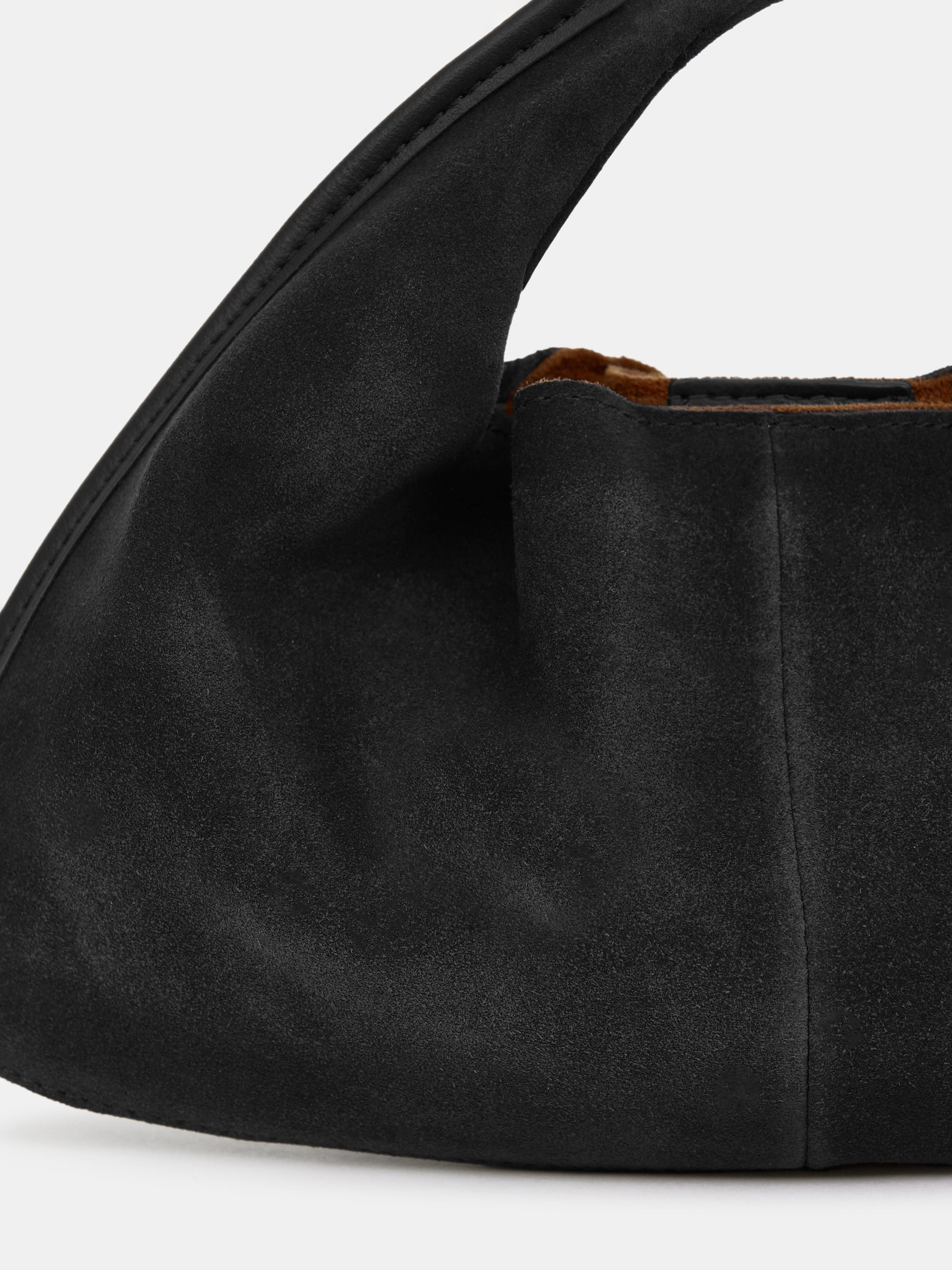 Suede Mini Tote Bag, Black – SourceUnknown