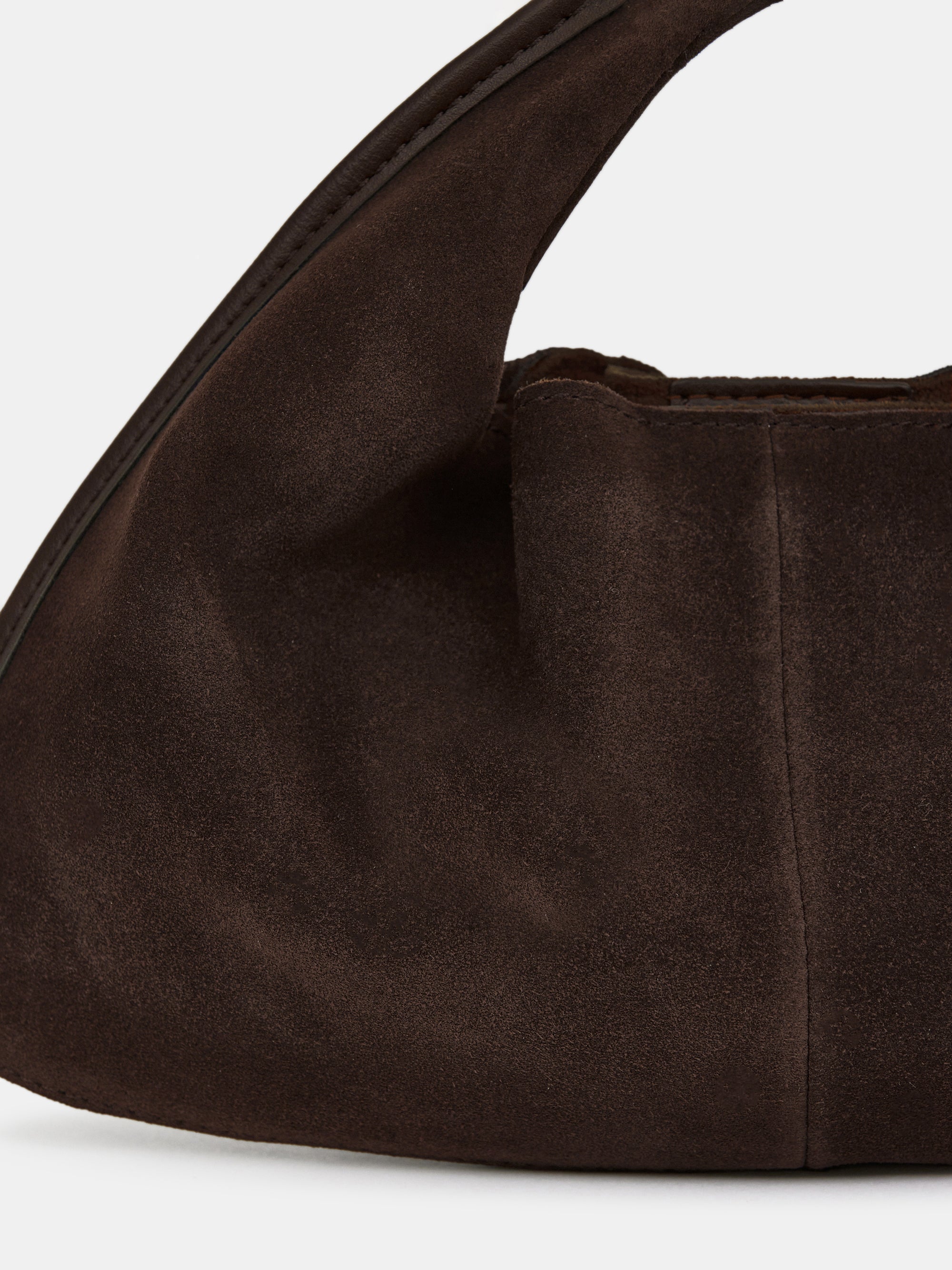 Vida Suede Mini Tote Bag, Cocoa