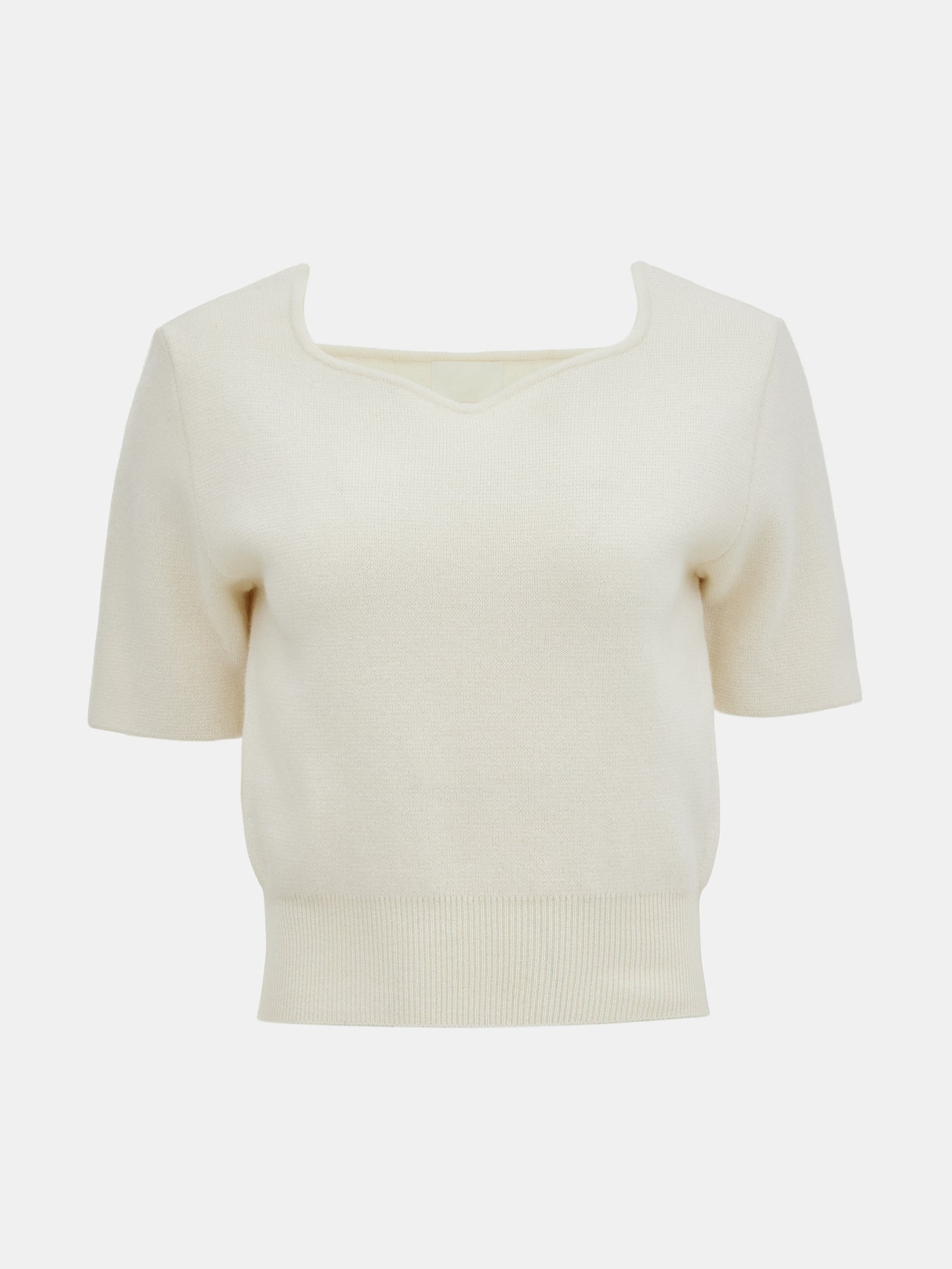 Fonteyn Cashmere Short Sleeve Knit, Cream