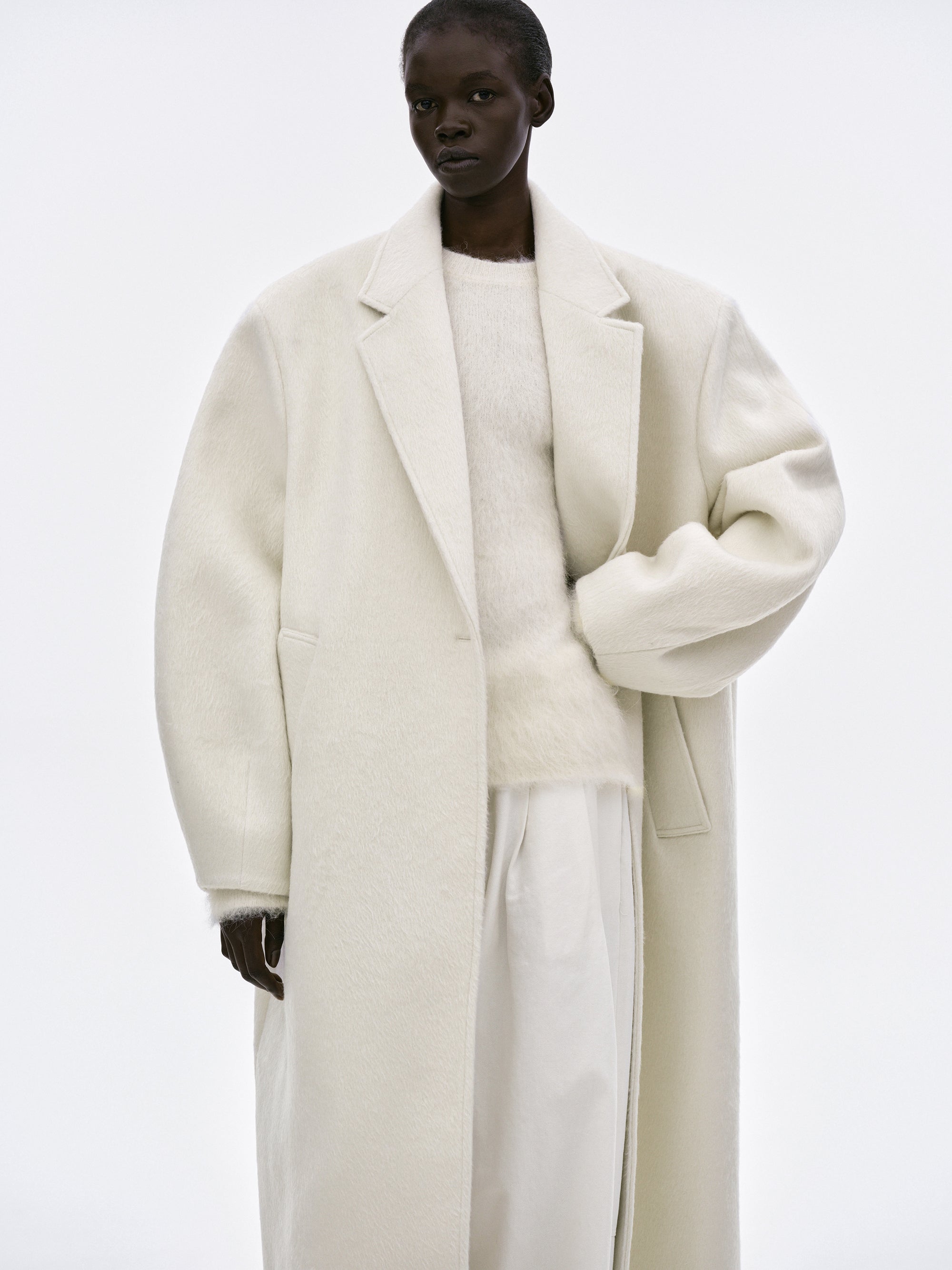 Nuevo Cocoon Coat, Powder – SourceUnknown