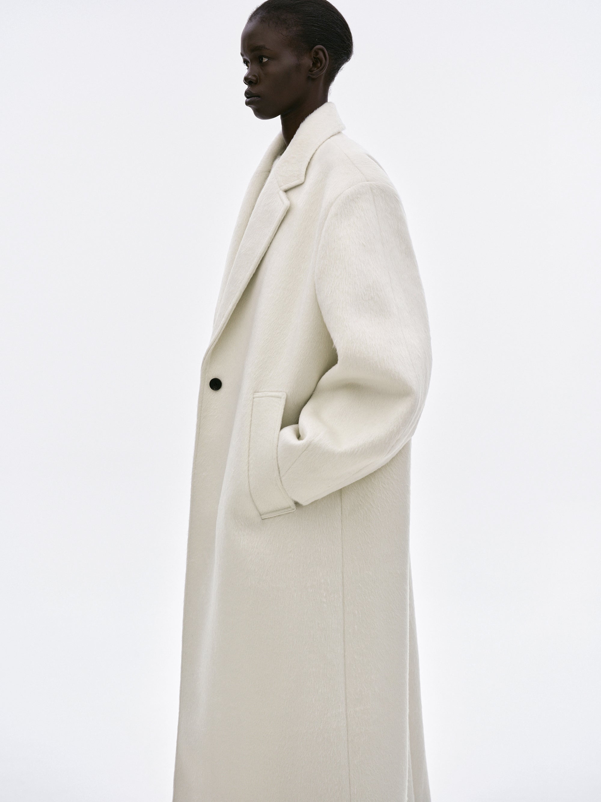 Nuevo Cocoon Coat, Powder – SourceUnknown