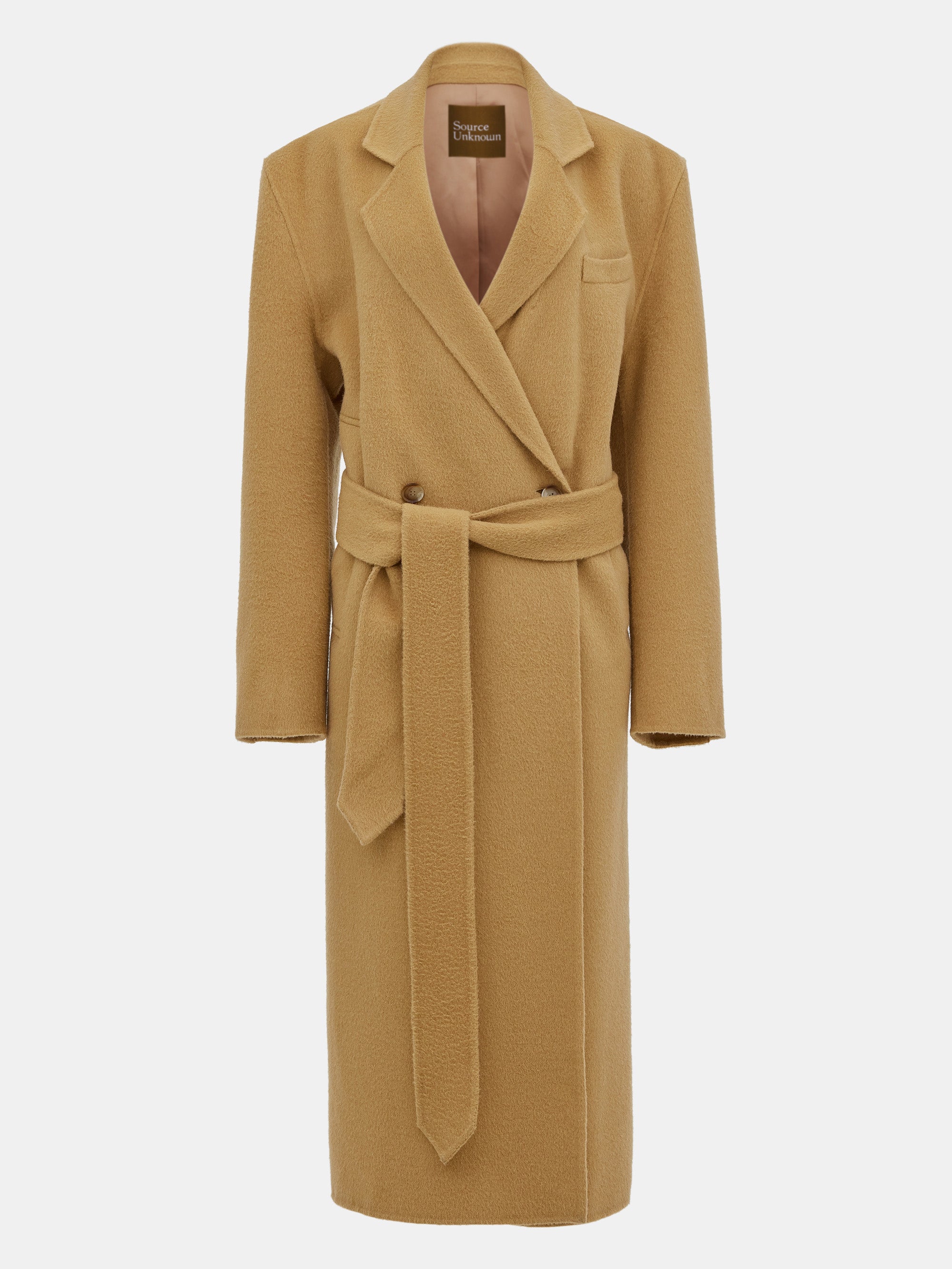 Coneya Oversized Belted Coat, Camel – SourceUnknown